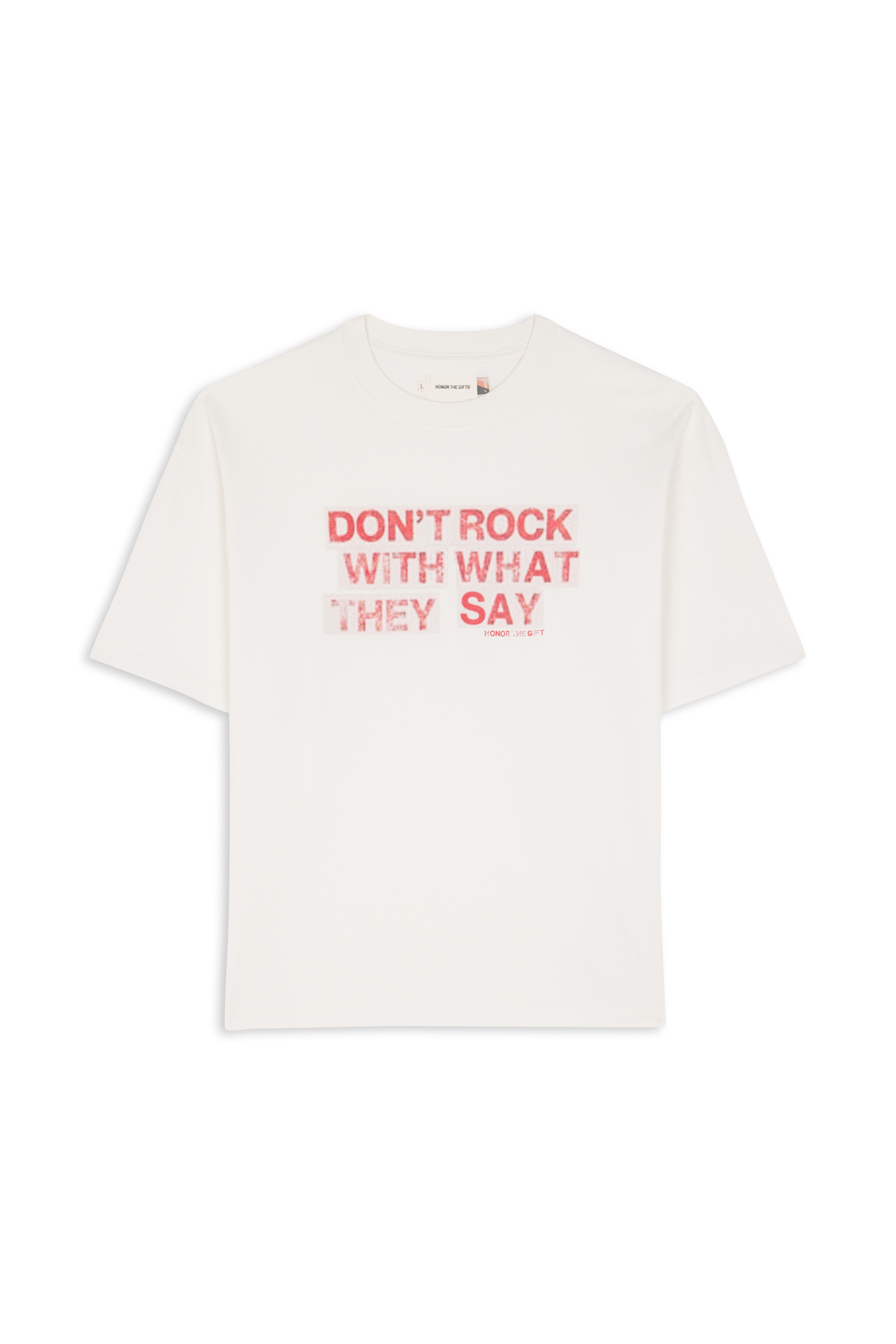 T-shirt HONOR THE GIFT Blanc