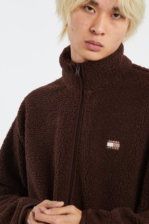 TOMMY JEANS Fleece Brown