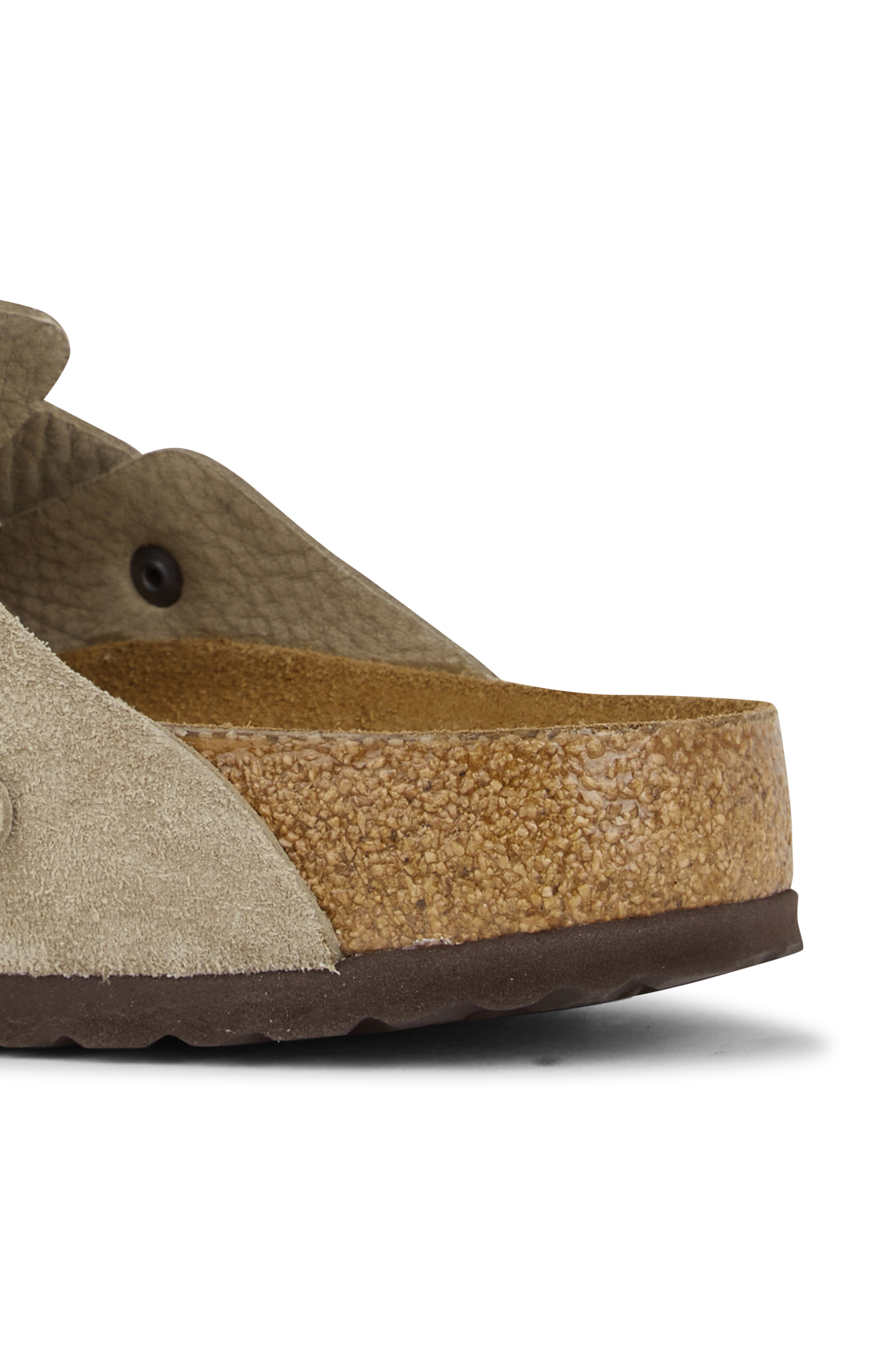 Flat furry sheepskin sandals Grey