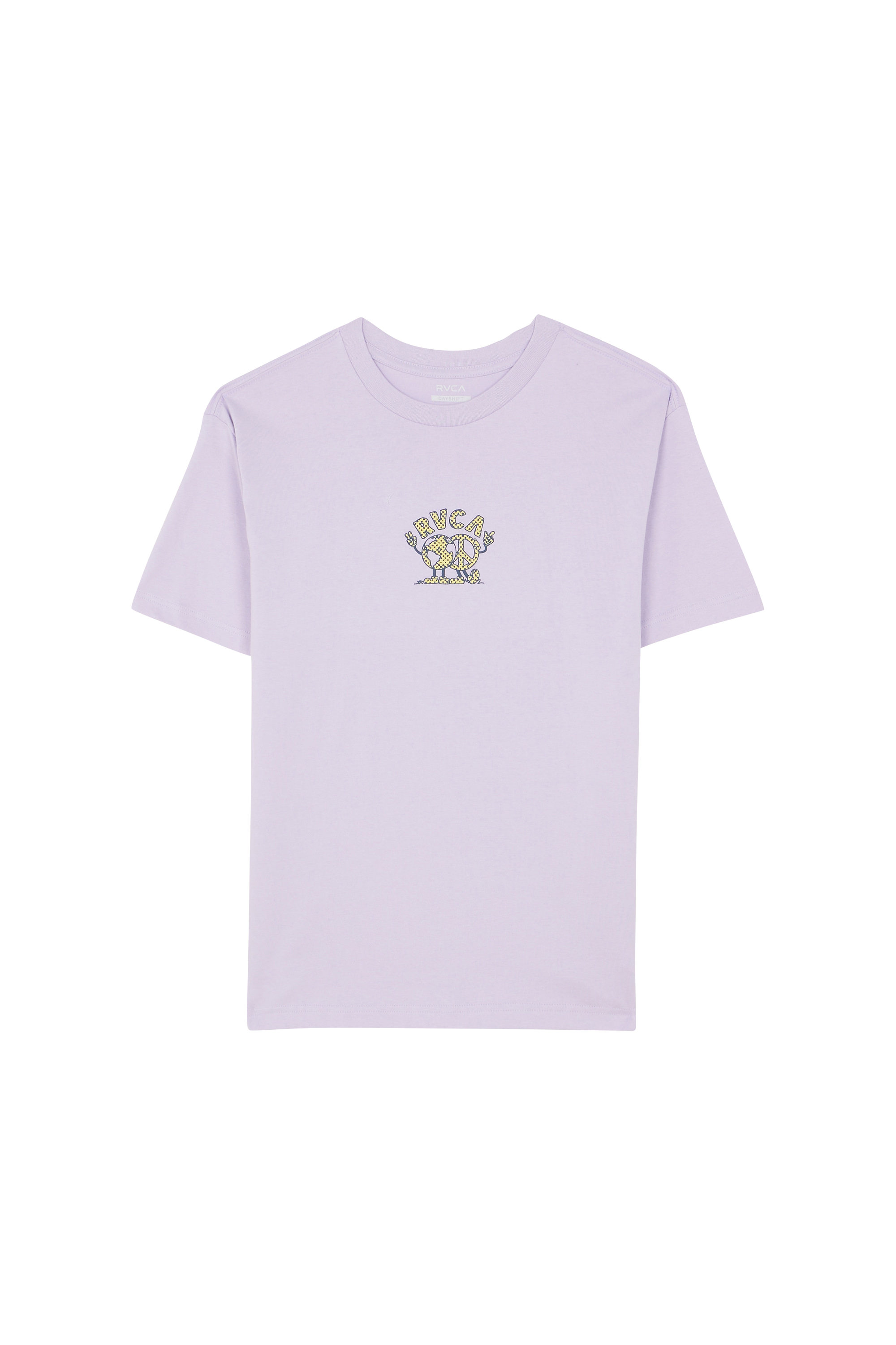 Regular-fit round-neck cotton T-shirt Purple