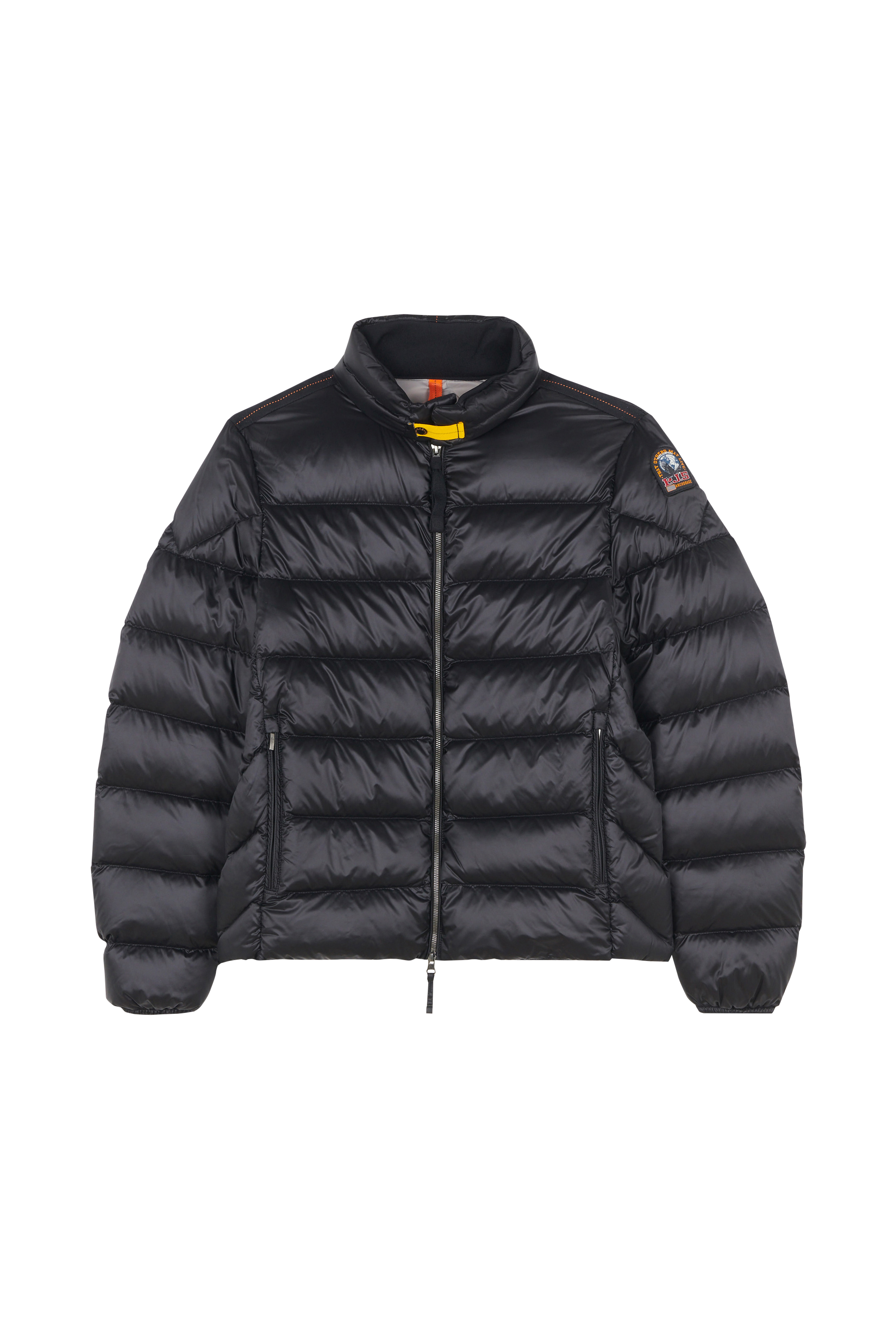 Lightweight quilted padded jacket with high neck Black