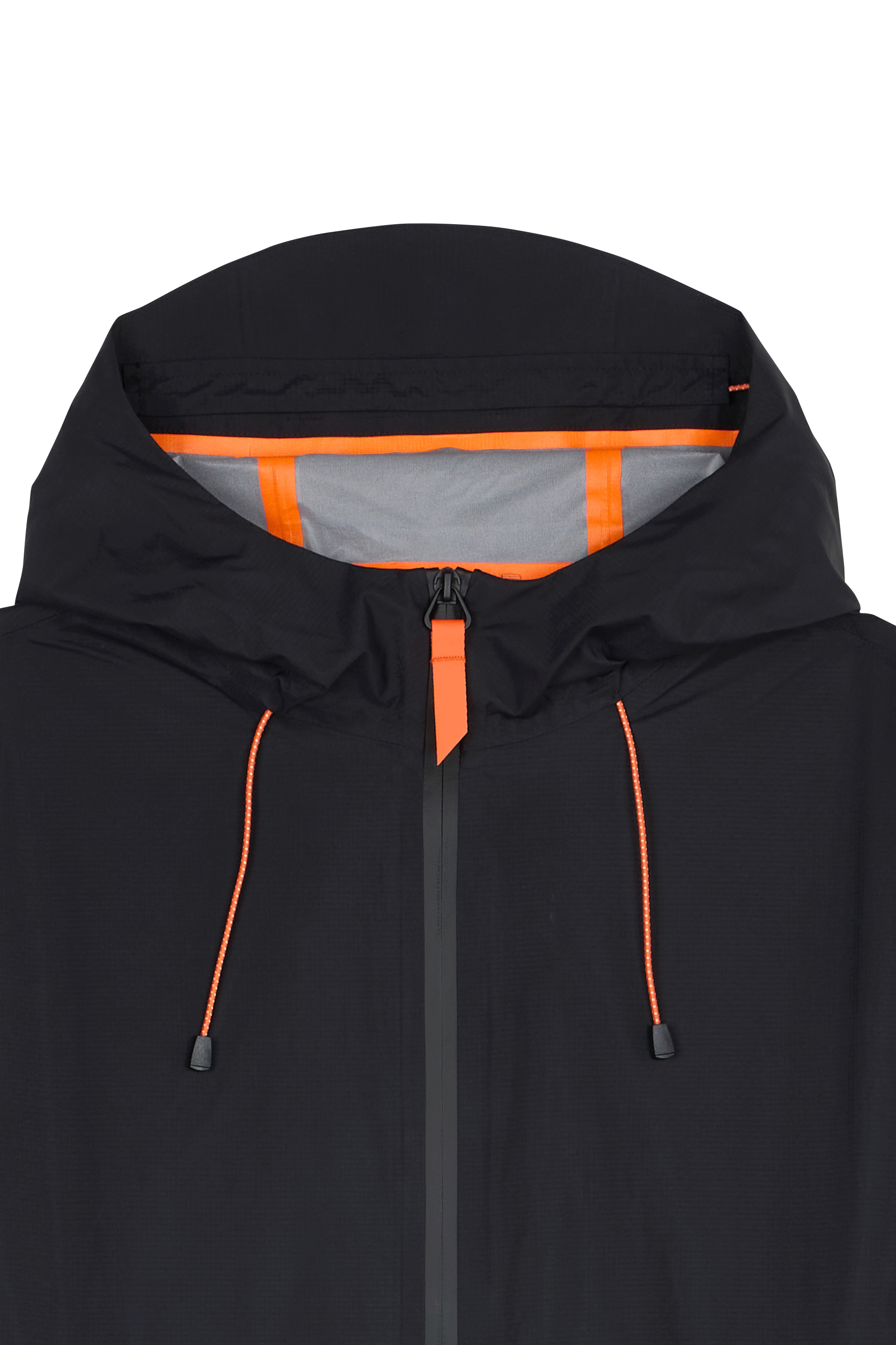 Oversized hooded jacket Black