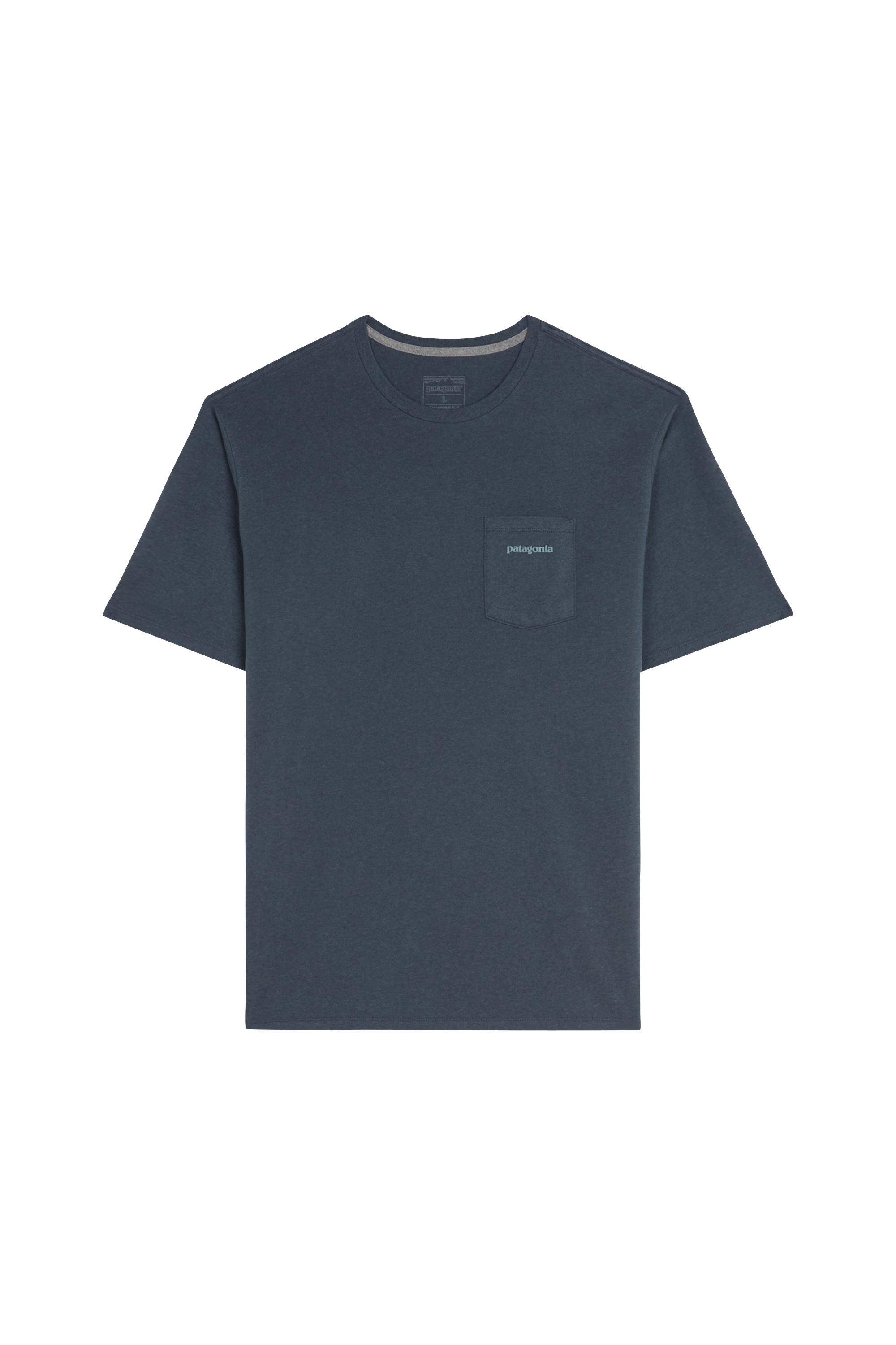 Regular-fit round-neck cotton T-shirt | Blue PATAGONIA Men
