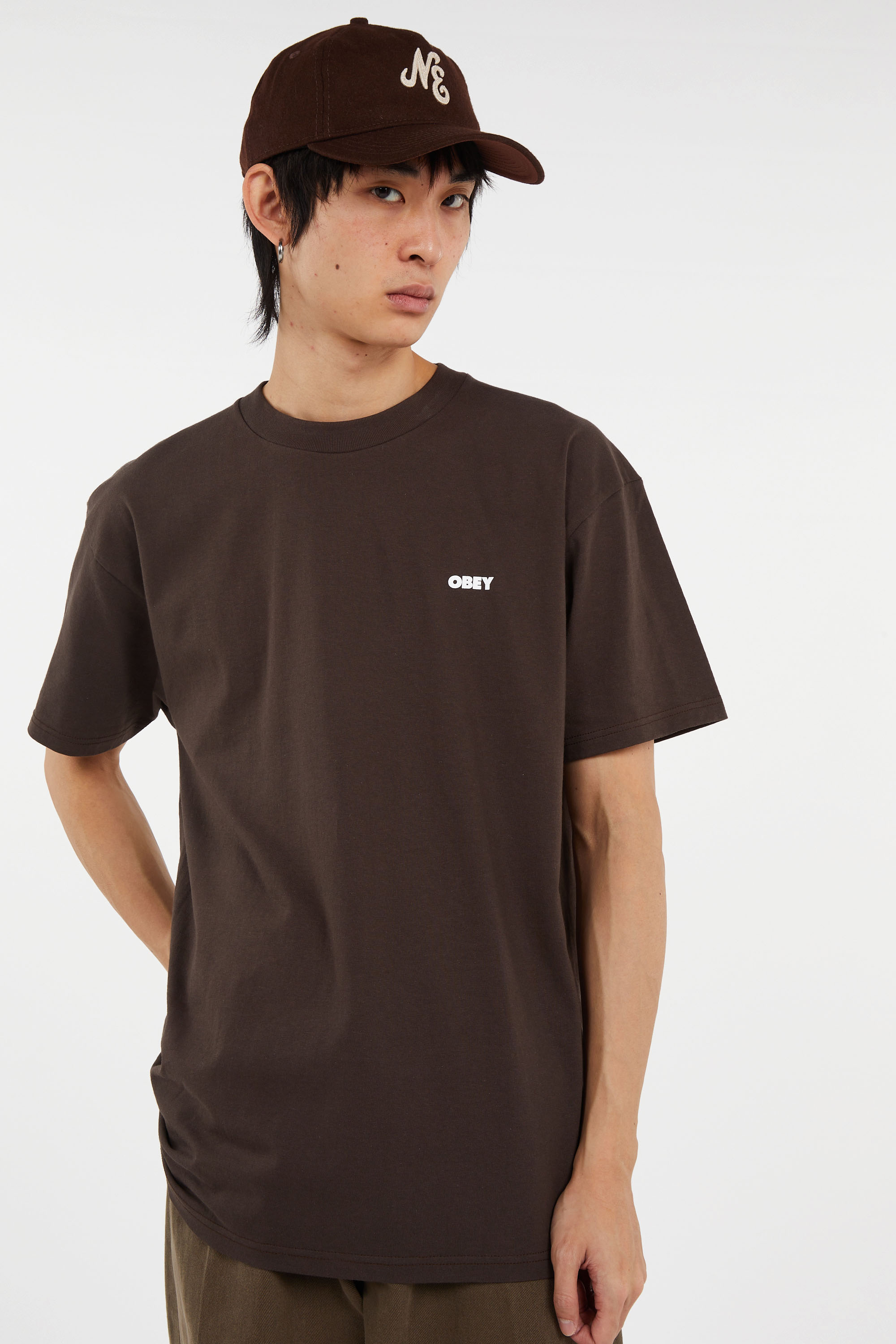 T-shirt manches courtes Marron