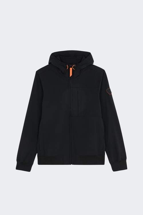 Veste à capuche droite - Taille M Noir