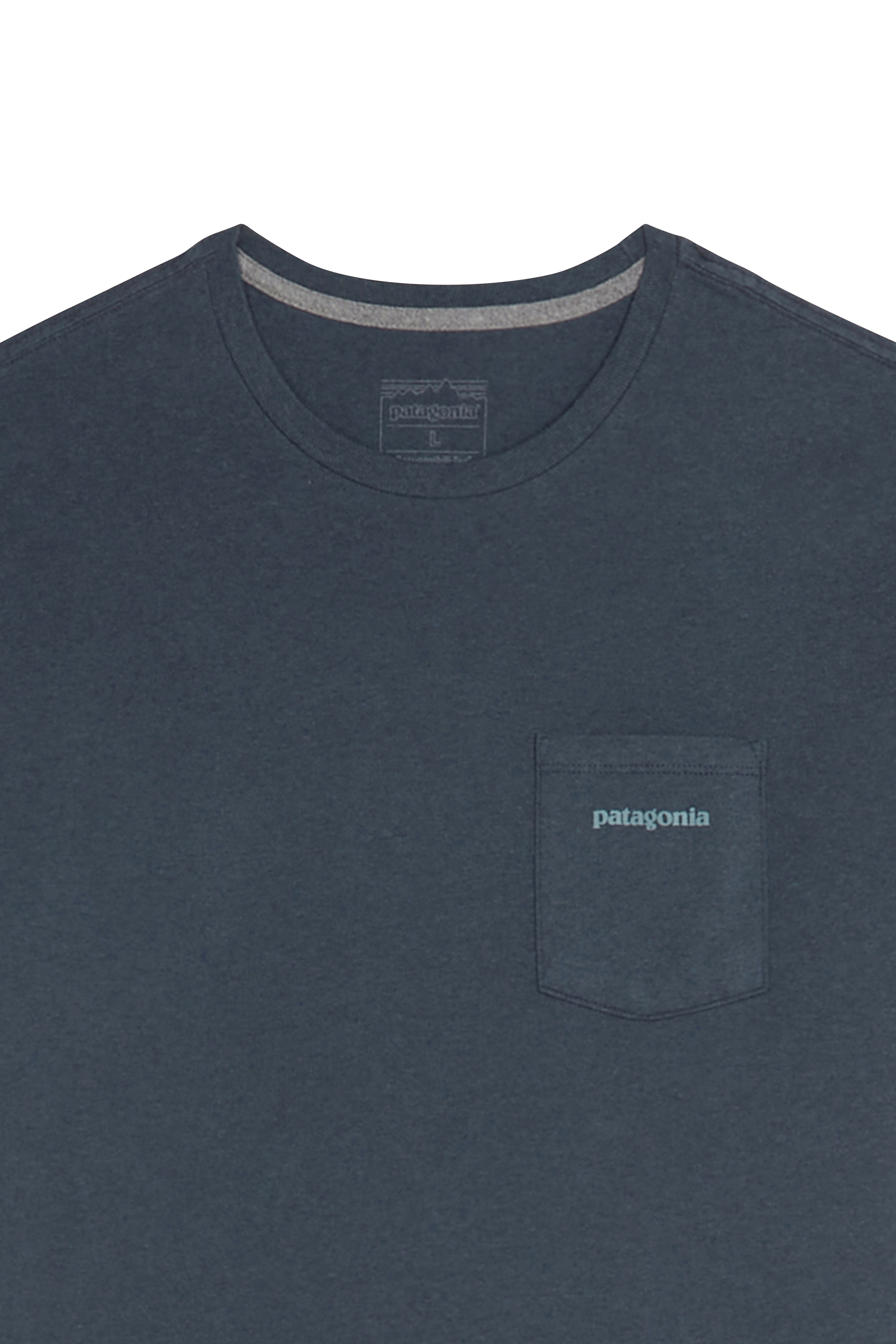 Regular-fit round-neck cotton T-shirt | Blue PATAGONIA Men