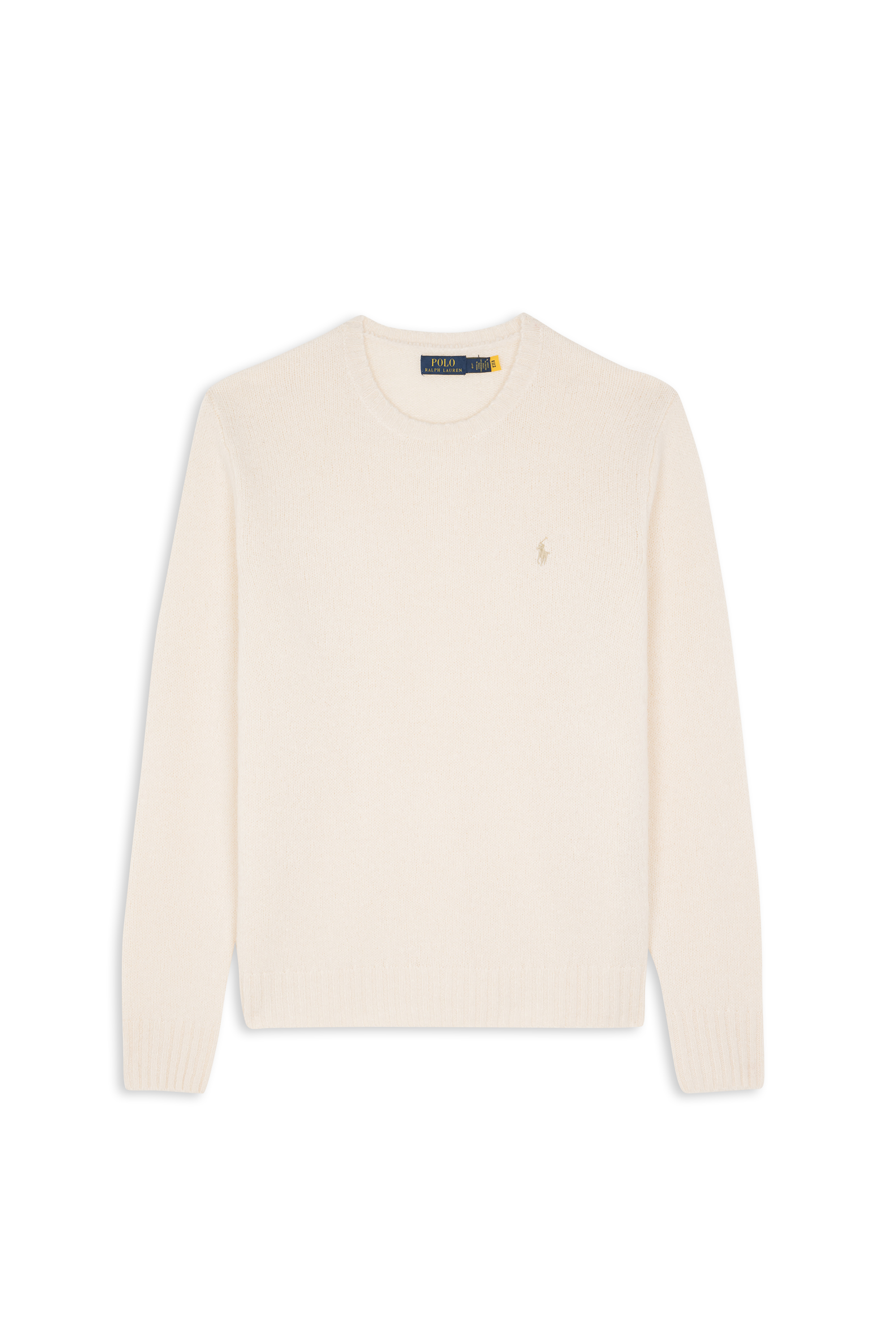 Pull Textured Crewneck Sweater Cream tonal pp