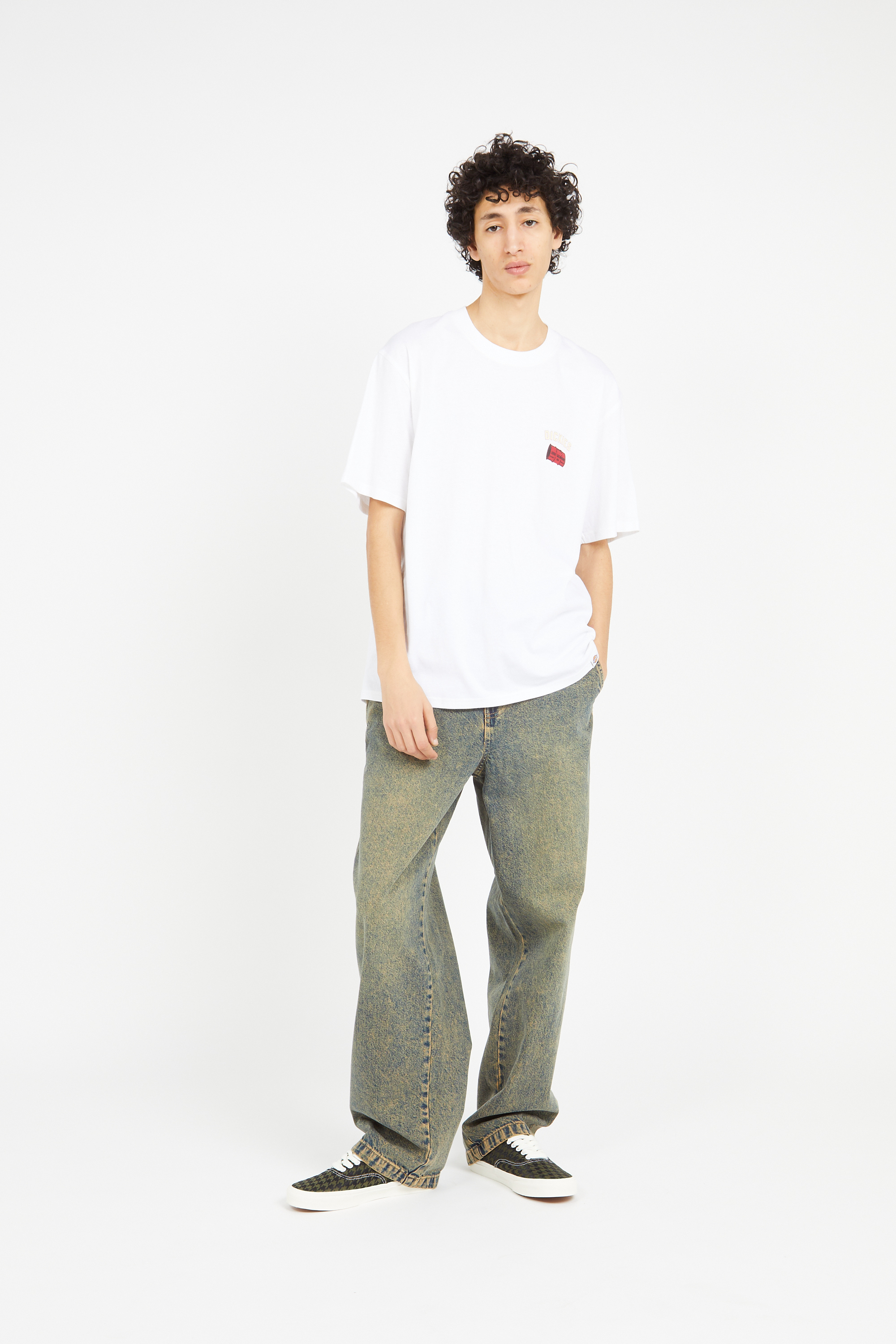 Regular-fit round-neck cotton T-shirt White