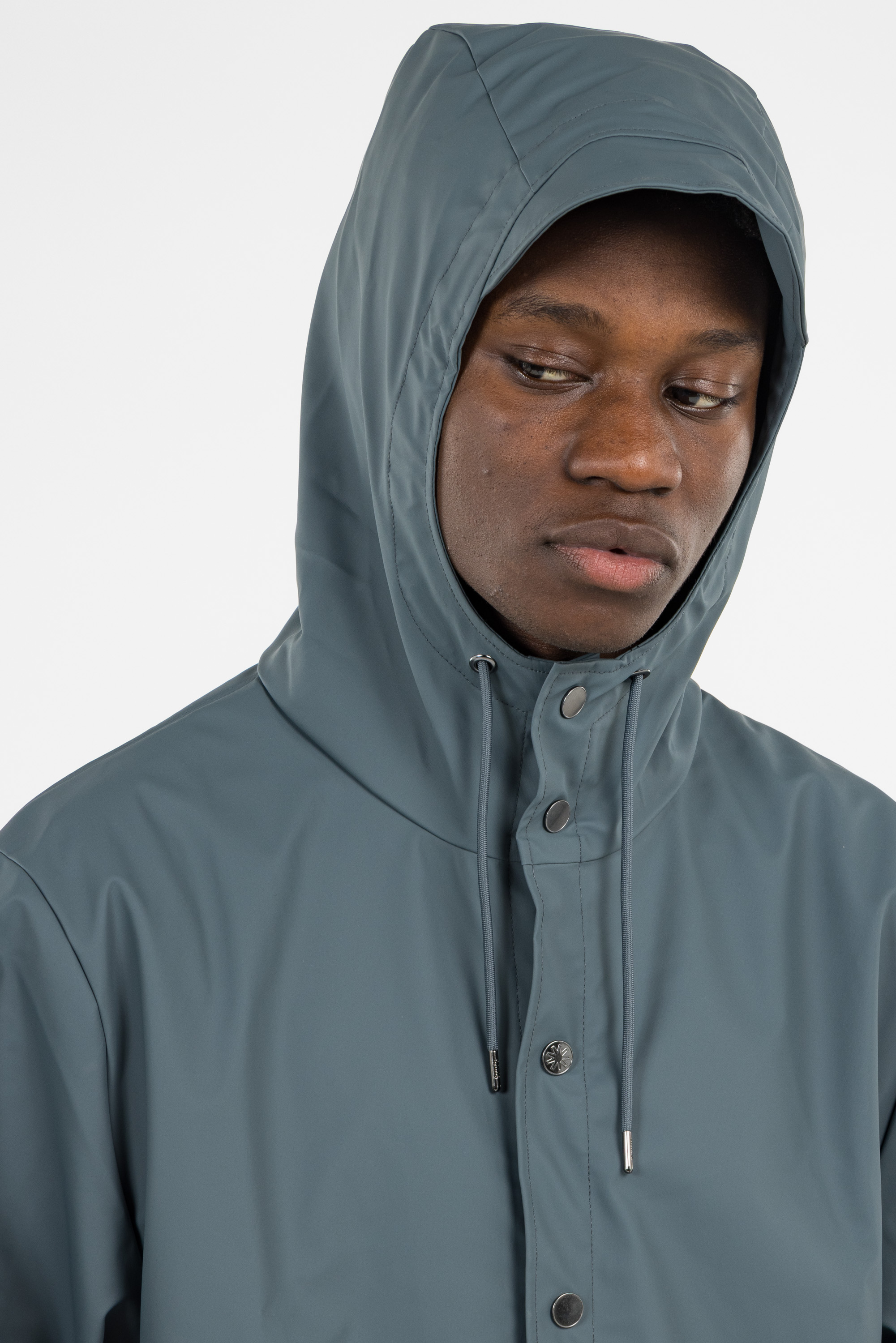 Coupe-vent imperméable à capuche Bleu