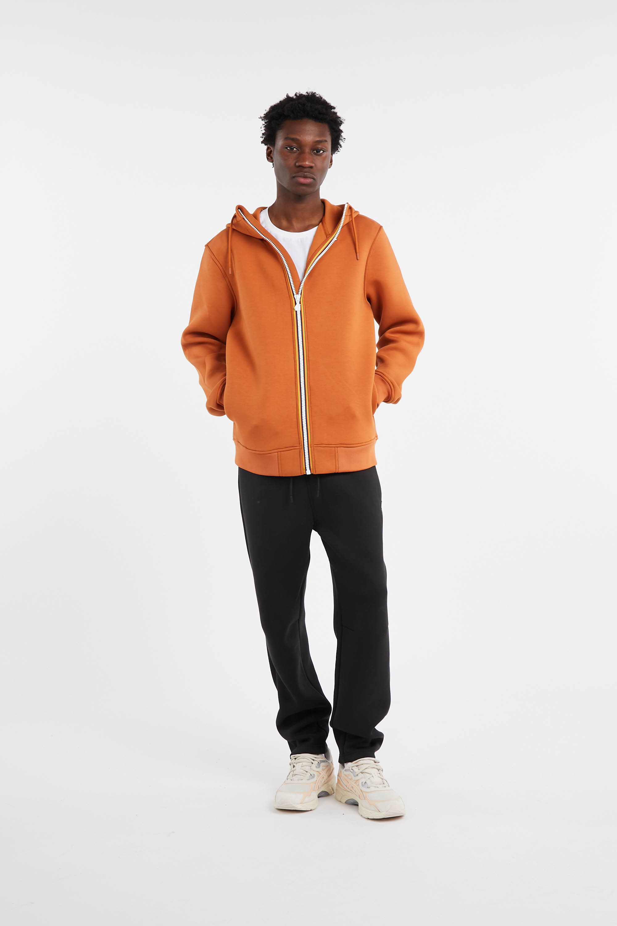 Hoodie zippé Orange