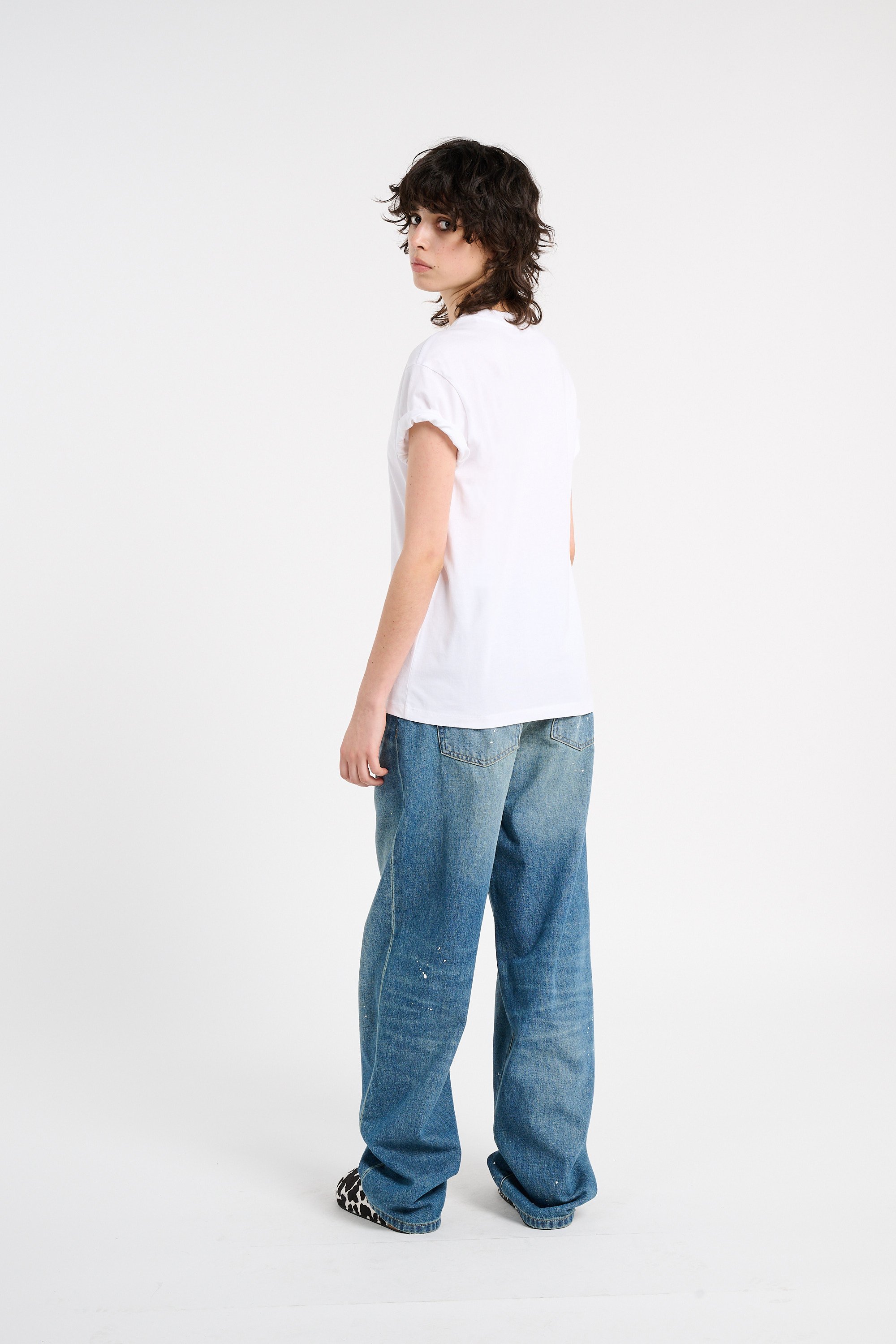 Round neck organic cotton t-shirt | White CARHARTT WIP Women