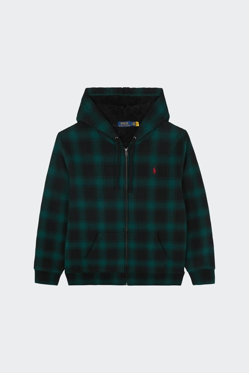 POLO RALPH LAUREN Hoodie zippé Vert