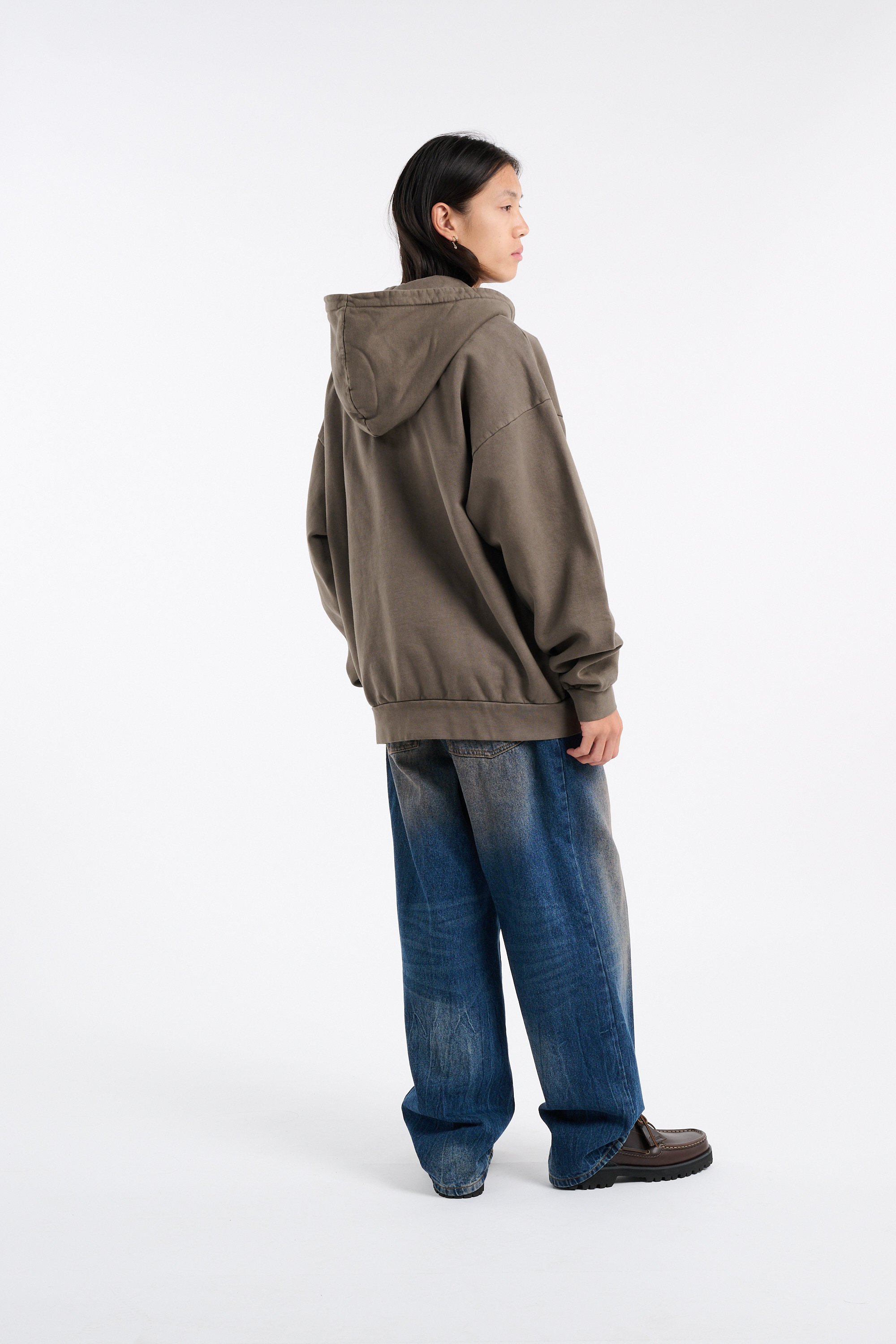 Hoodie zippé | Kaki OBEY Homme