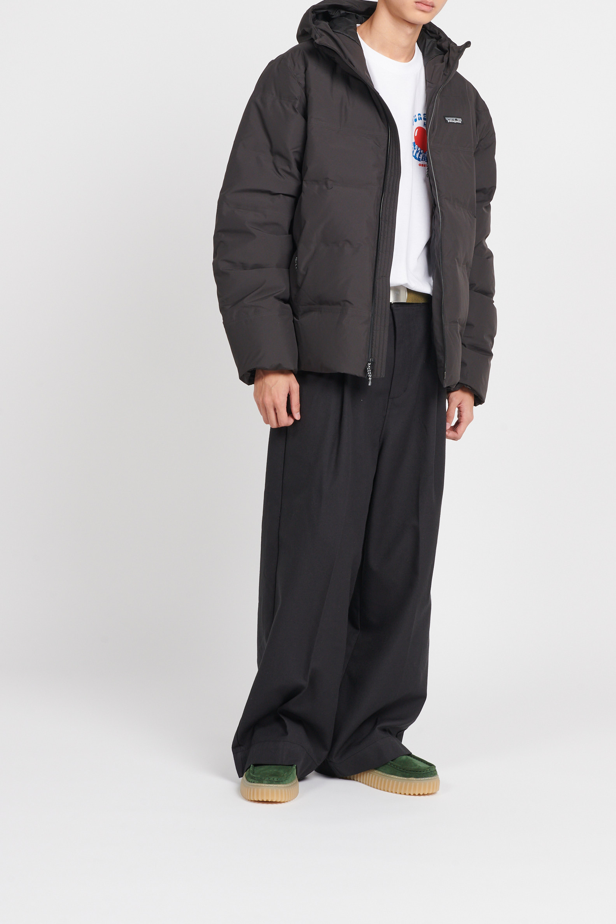 Lightweight quilted padded jacket with high neck PATAGONIA Black