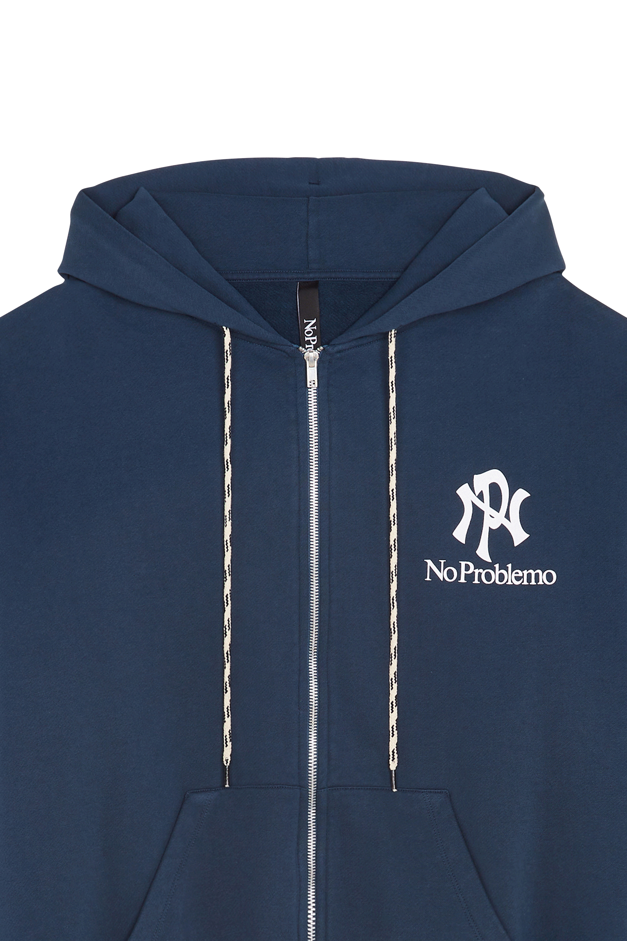 zip-up hoodie Blue