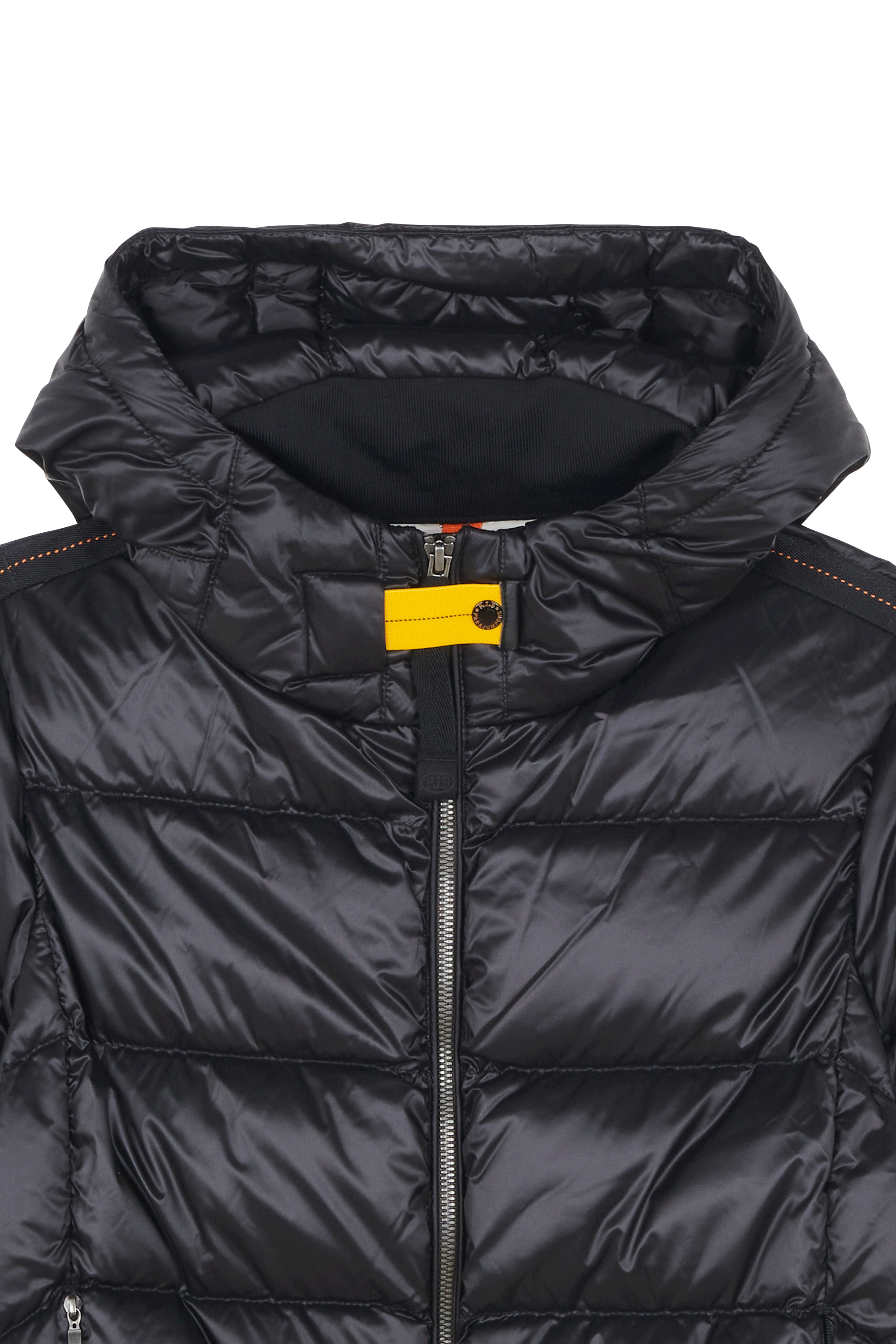 Lightweight quilted padded jacket with high neck Black