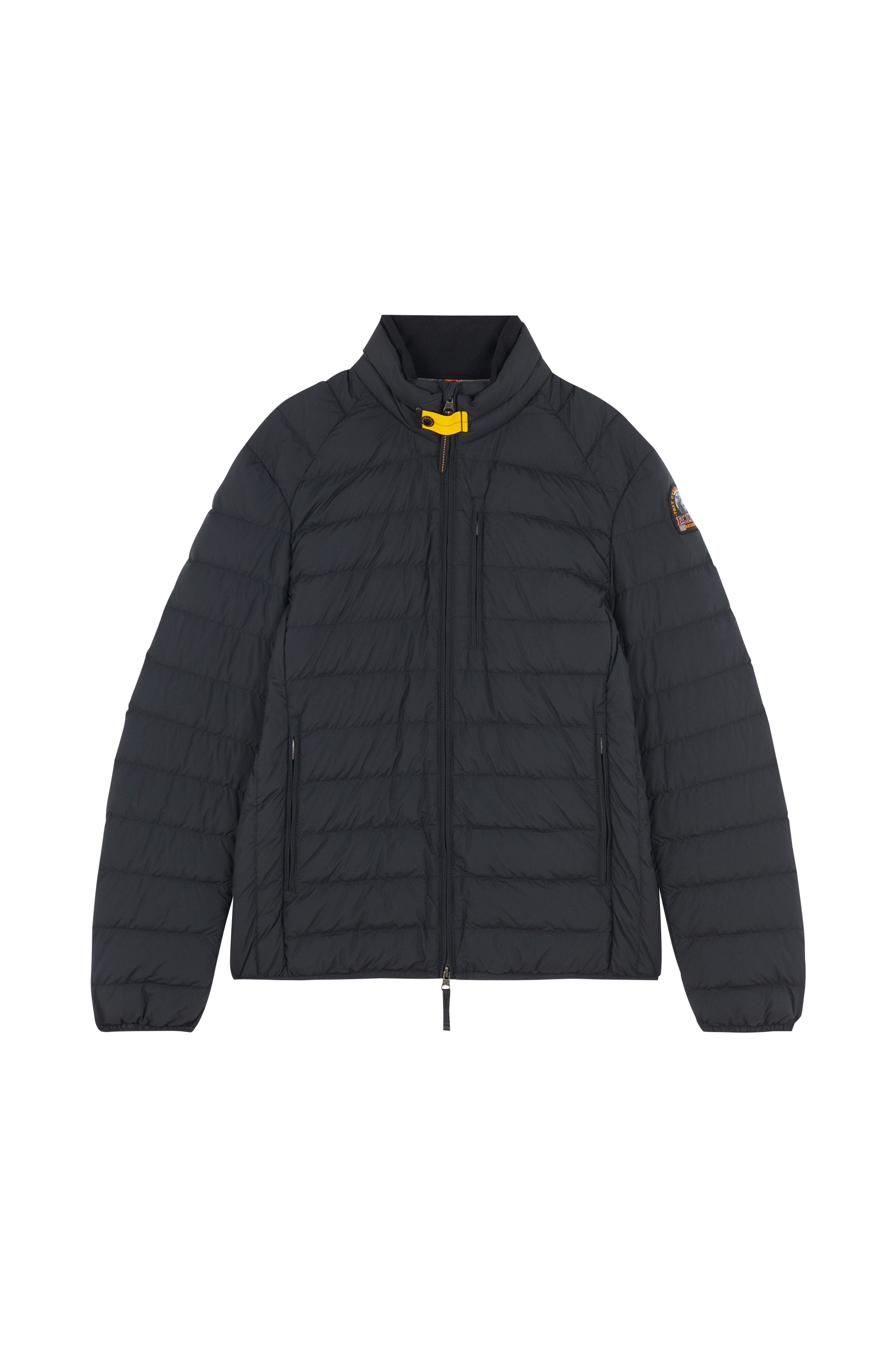 Lightweight quilted padded jacket with high neck Black