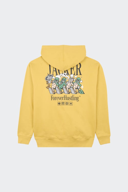 JACKER Hoodie Jaune