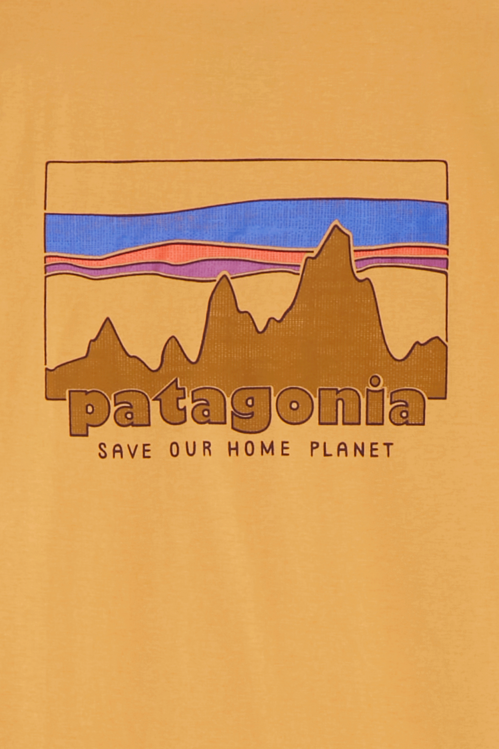 Regular-fit round-neck cotton T-shirt | Yellow PATAGONIA Men