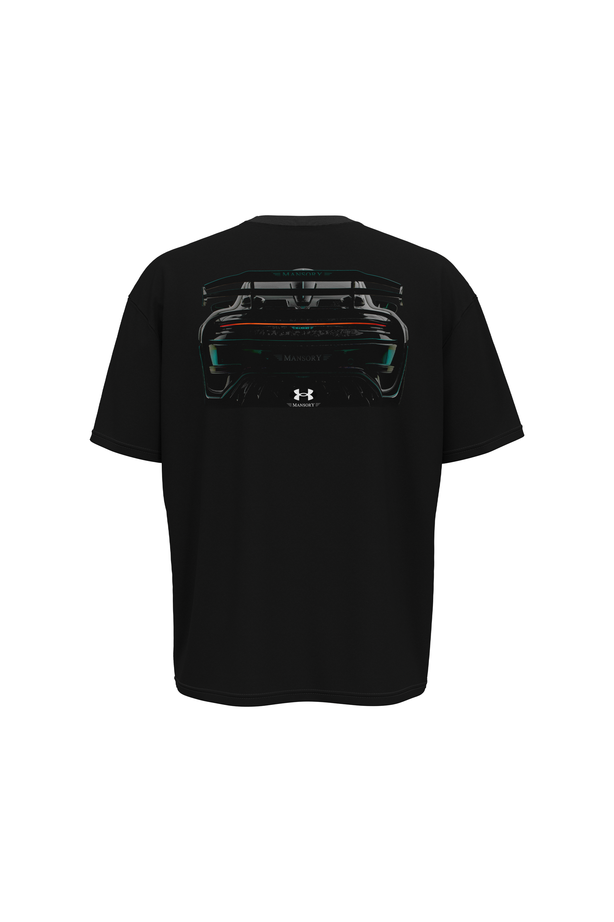 Regular-fit round-neck cotton T-shirt Black