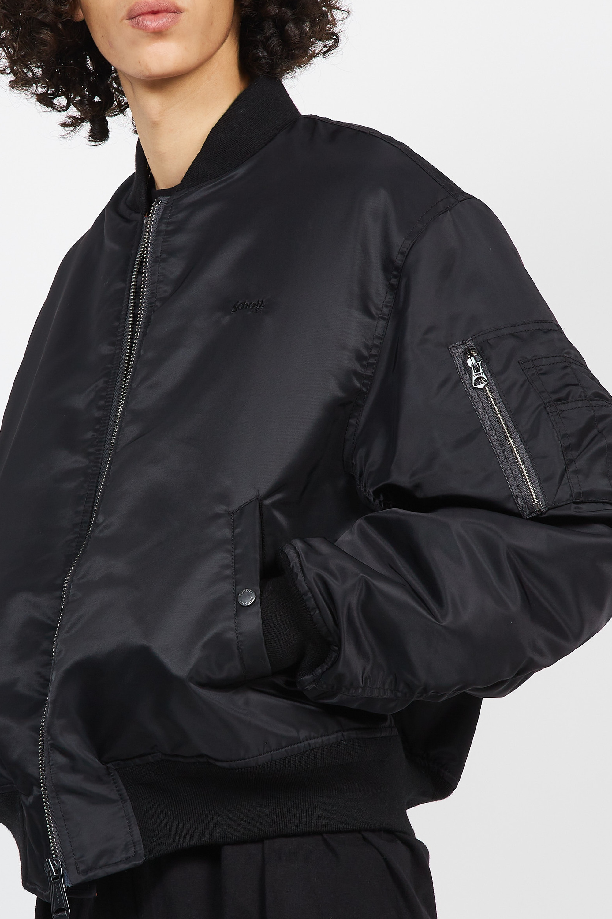 Bomber | Noir SCHOTT Homme