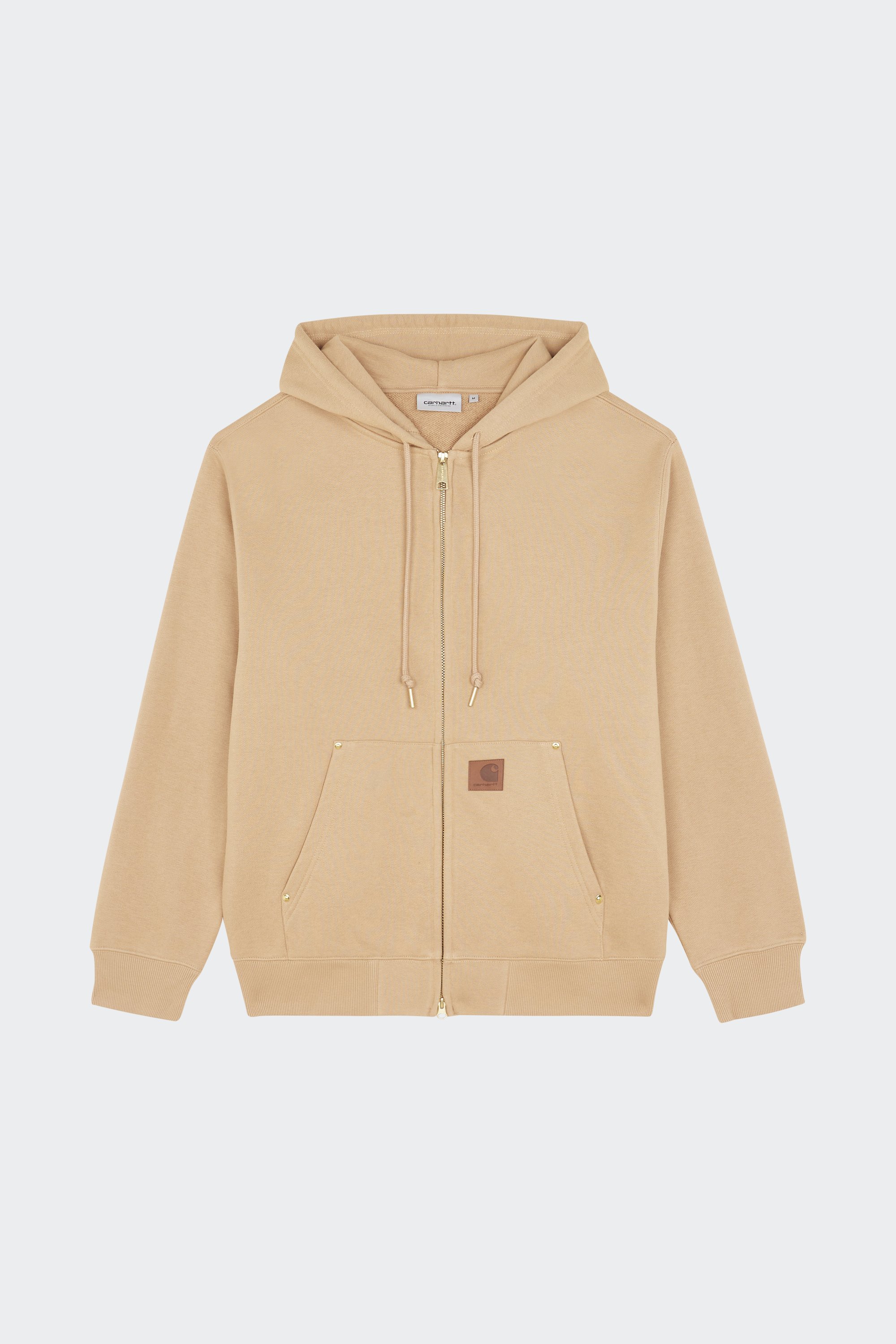 zip-up hoodie | Beige by CARHARTT WIP zip-up hoodie Beige