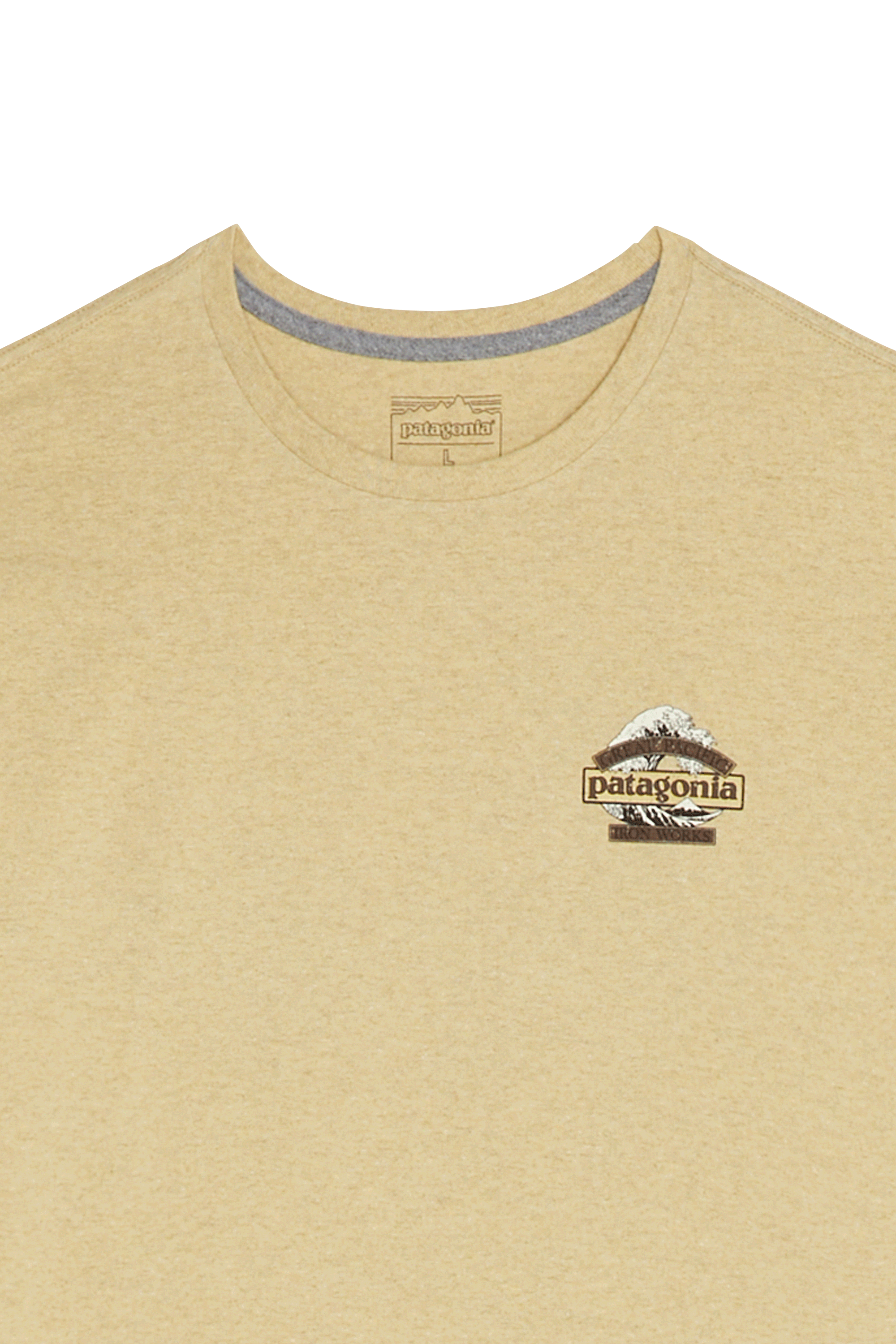 Regular-fit round-neck cotton T-shirt | Yellow PATAGONIA Men