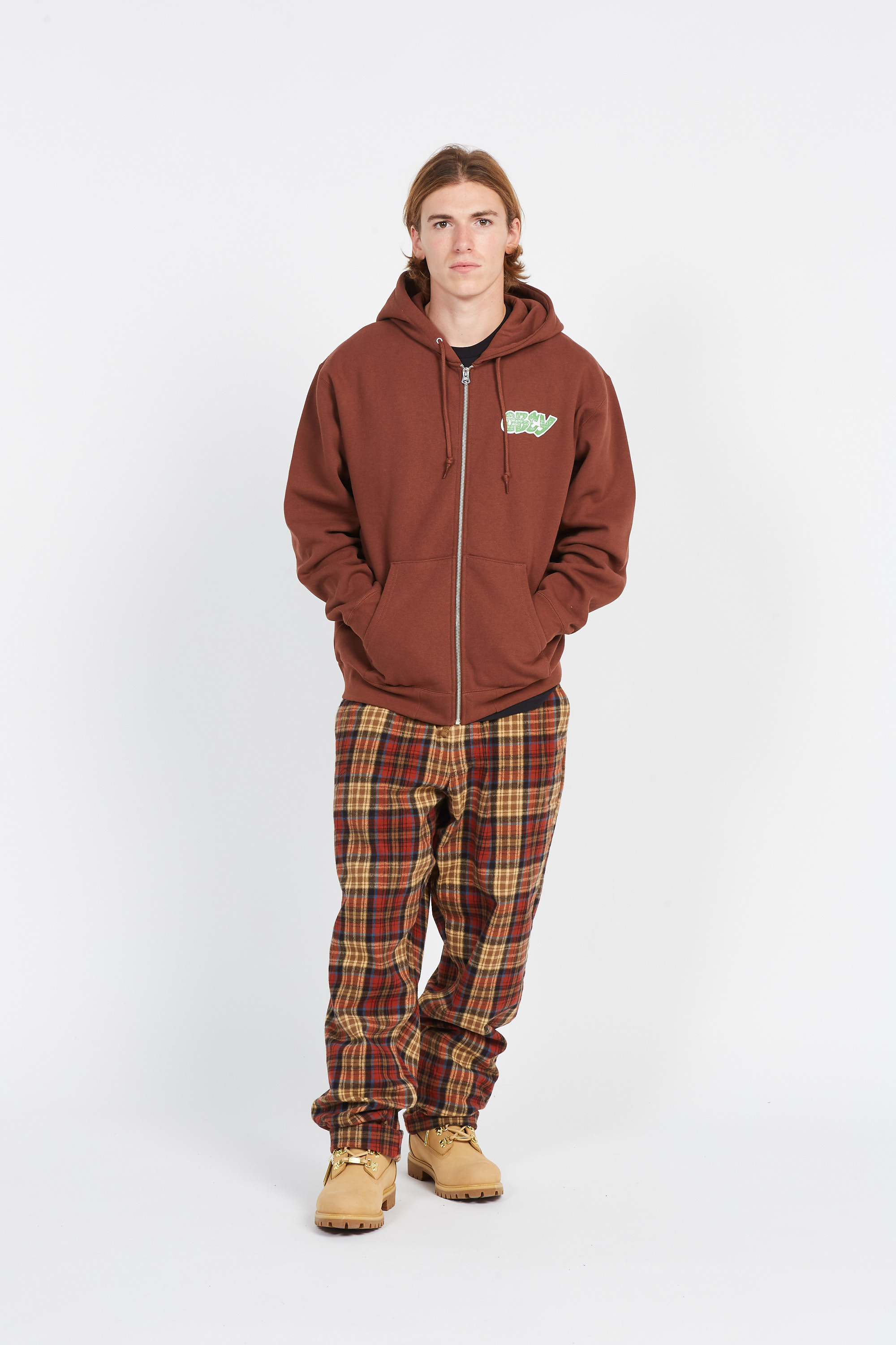 Sweatshirt zippé Marron