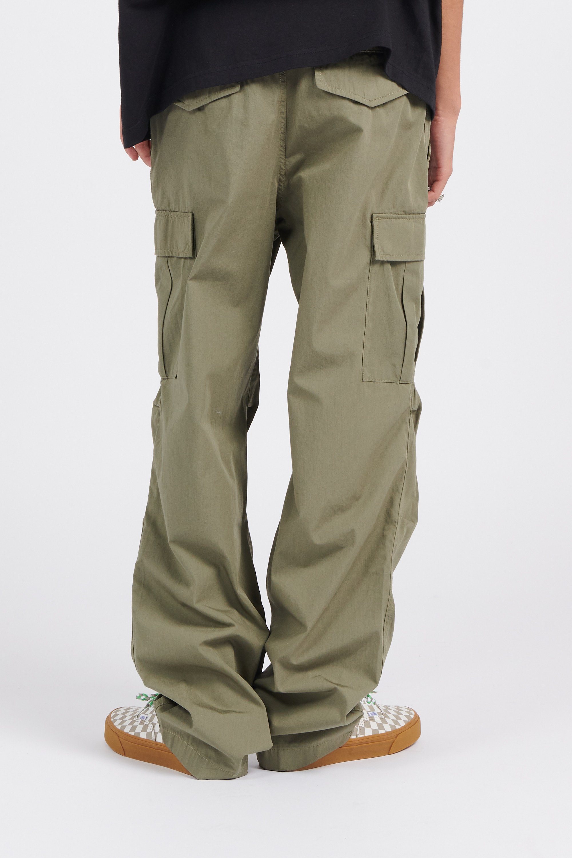 Pantalon cargo Vert