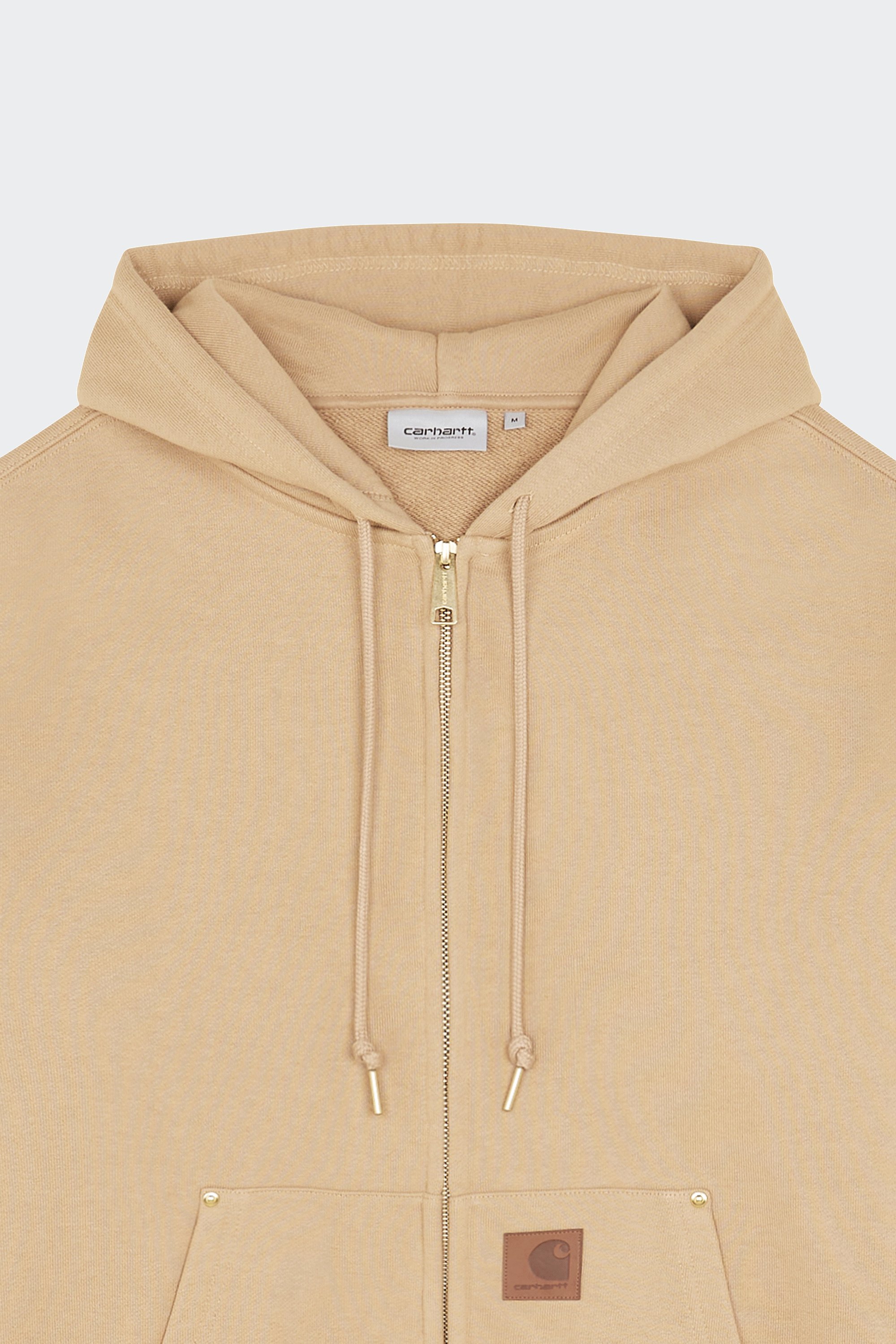 zip-up hoodie | Beige by CARHARTT WIP zip-up hoodie Beige