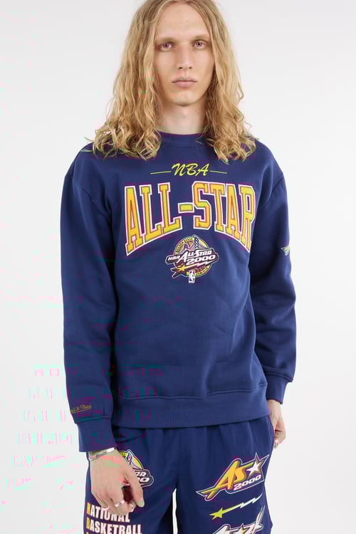 MITCHELL & NESS Sweatshirt Bleu