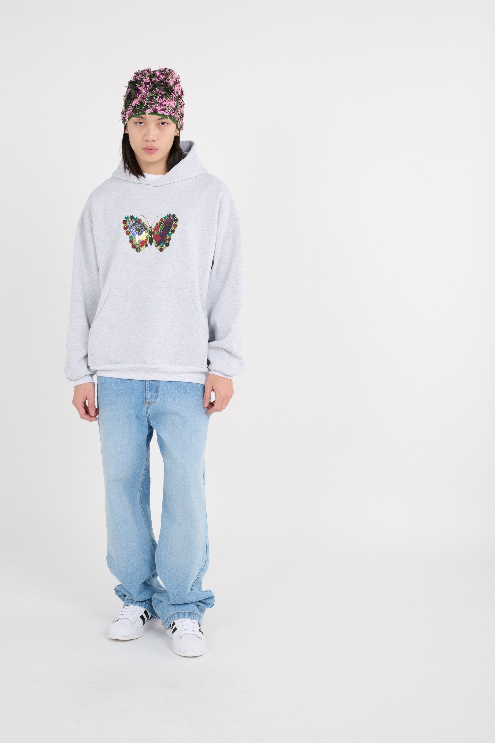 Hoodie BEAUTIFUL Grey