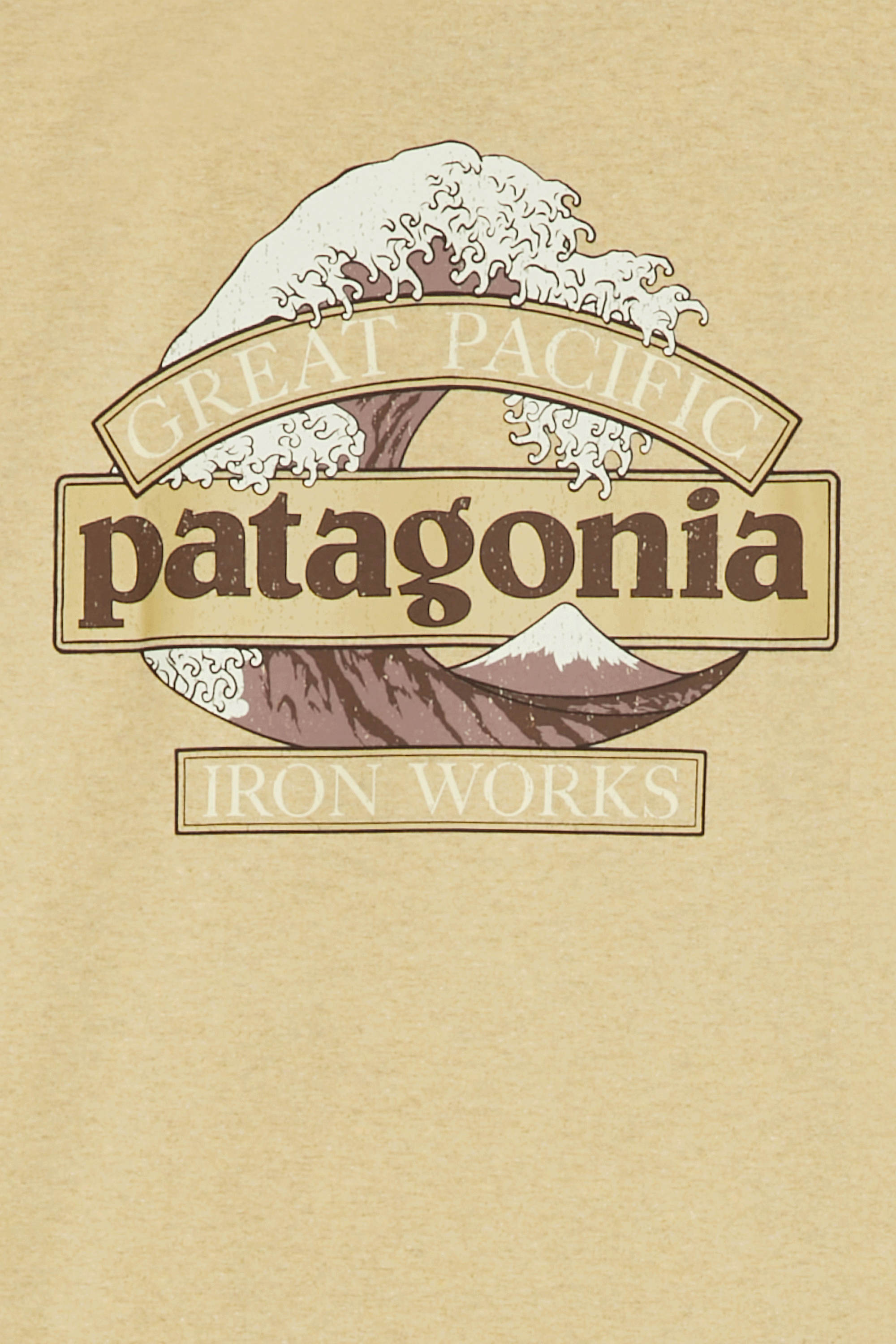 Regular-fit round-neck cotton T-shirt | Yellow PATAGONIA Men