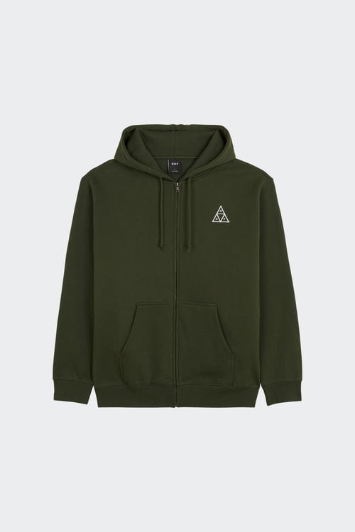 HUF Hoodie zippé Vert