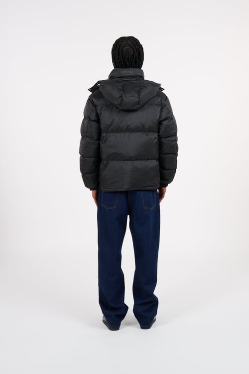 TOMMY JEANS Lightweight quilted padded jacket with high neck Black