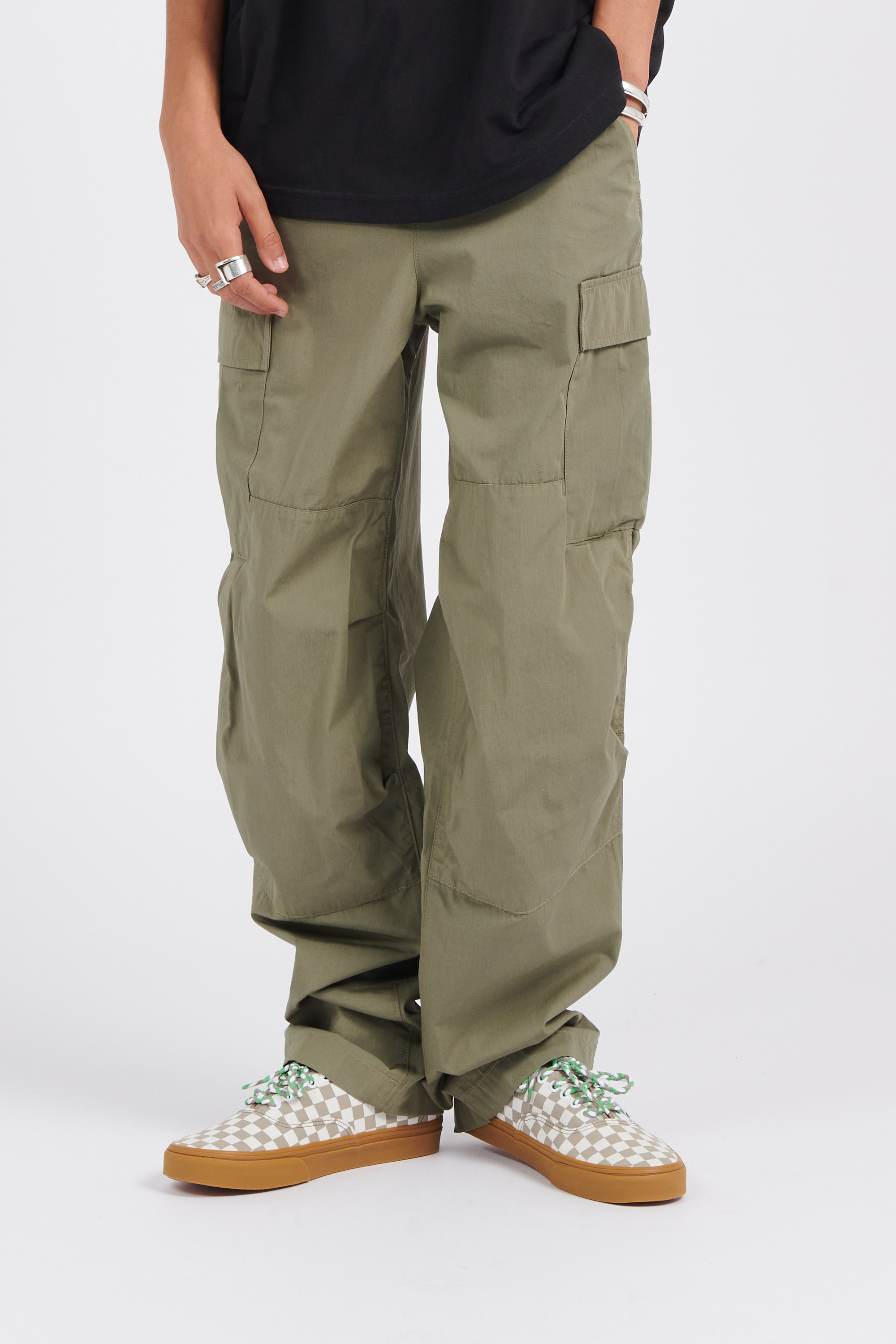 Pantalon cargo Vert