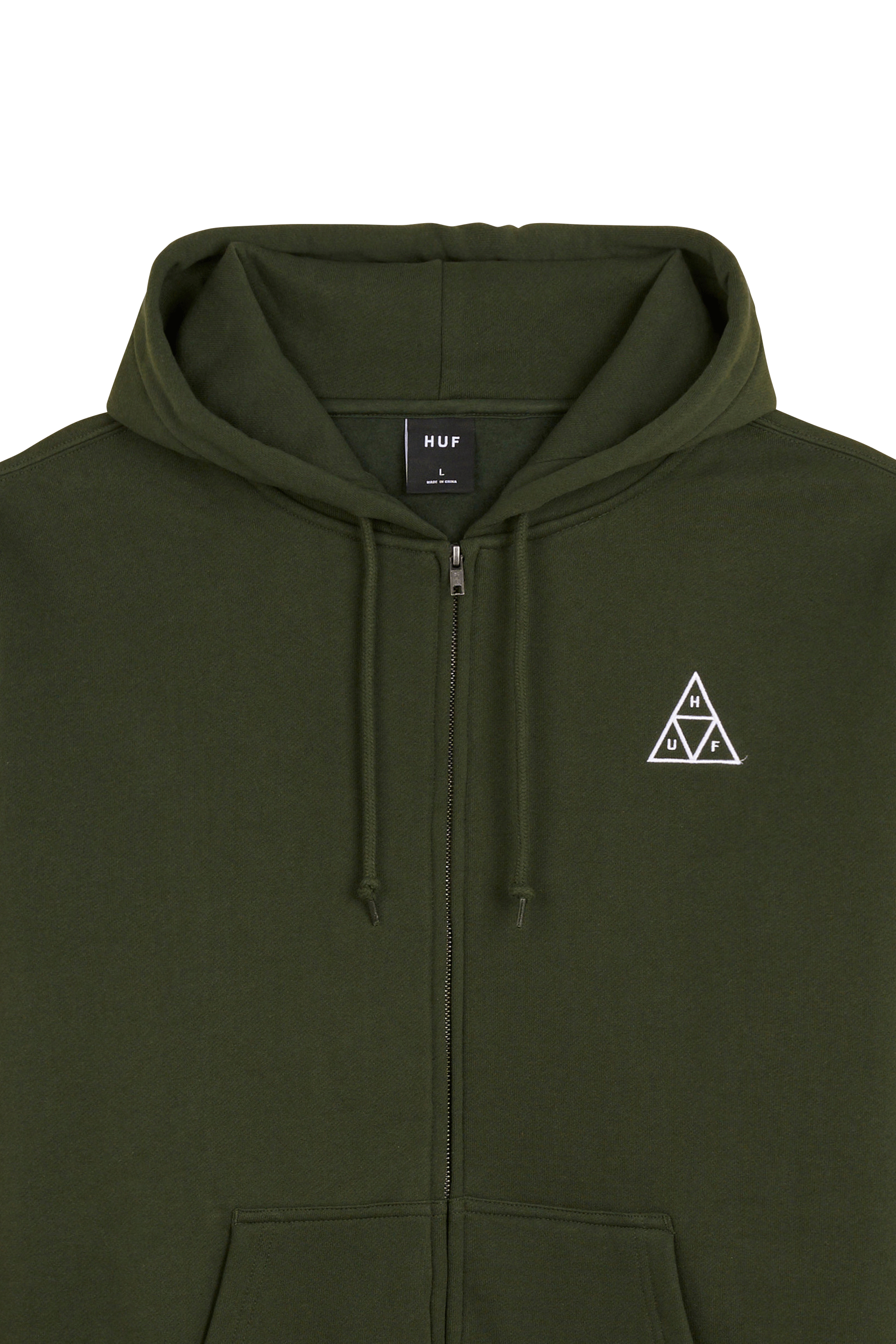 Hoodie zippé HUF Vert