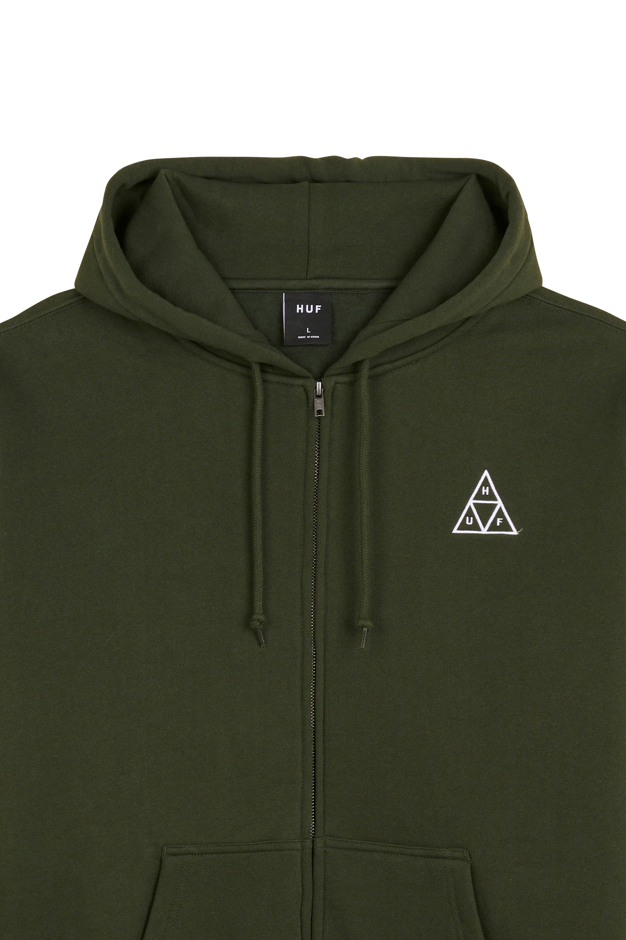 zip-up hoodie Green