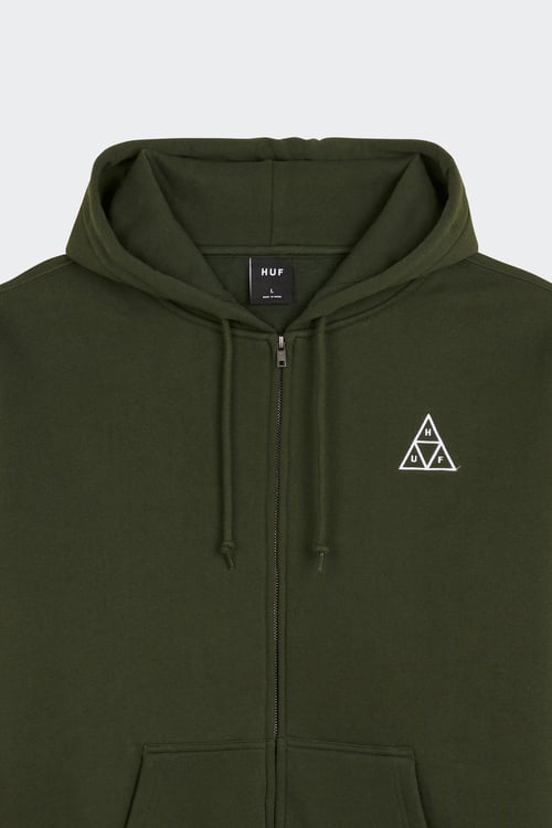 HUF Hoodie zippé Vert