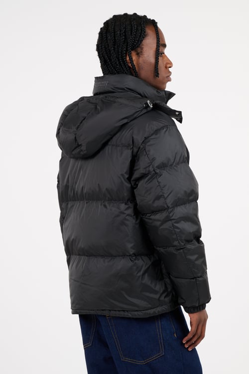 TOMMY JEANS Lightweight quilted padded jacket with high neck Black