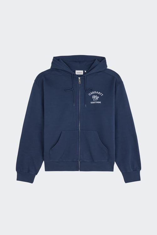 Hoodie zippé - Taille L Bleu