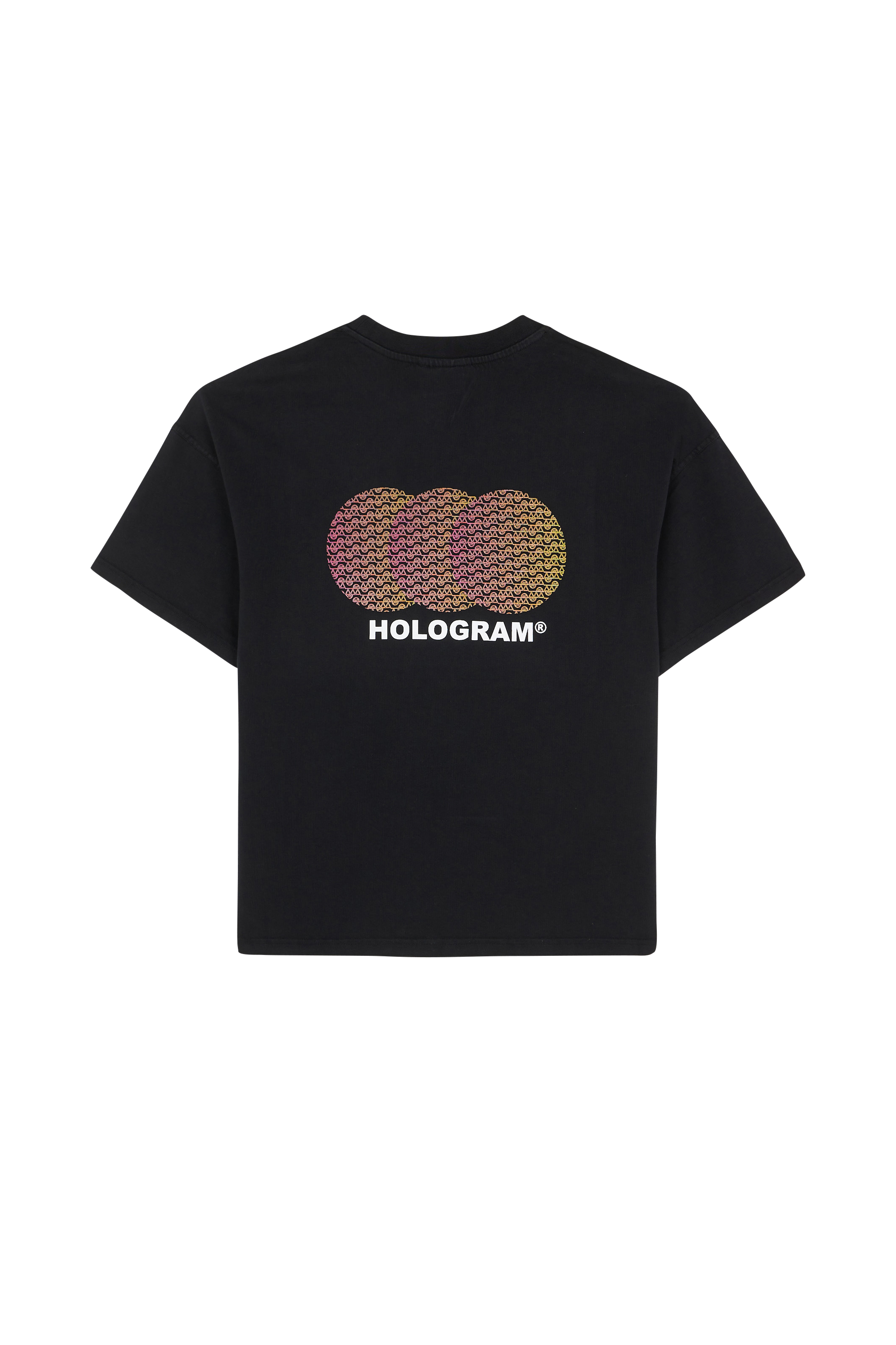 Regular-fit round-neck cotton T-shirt Black
