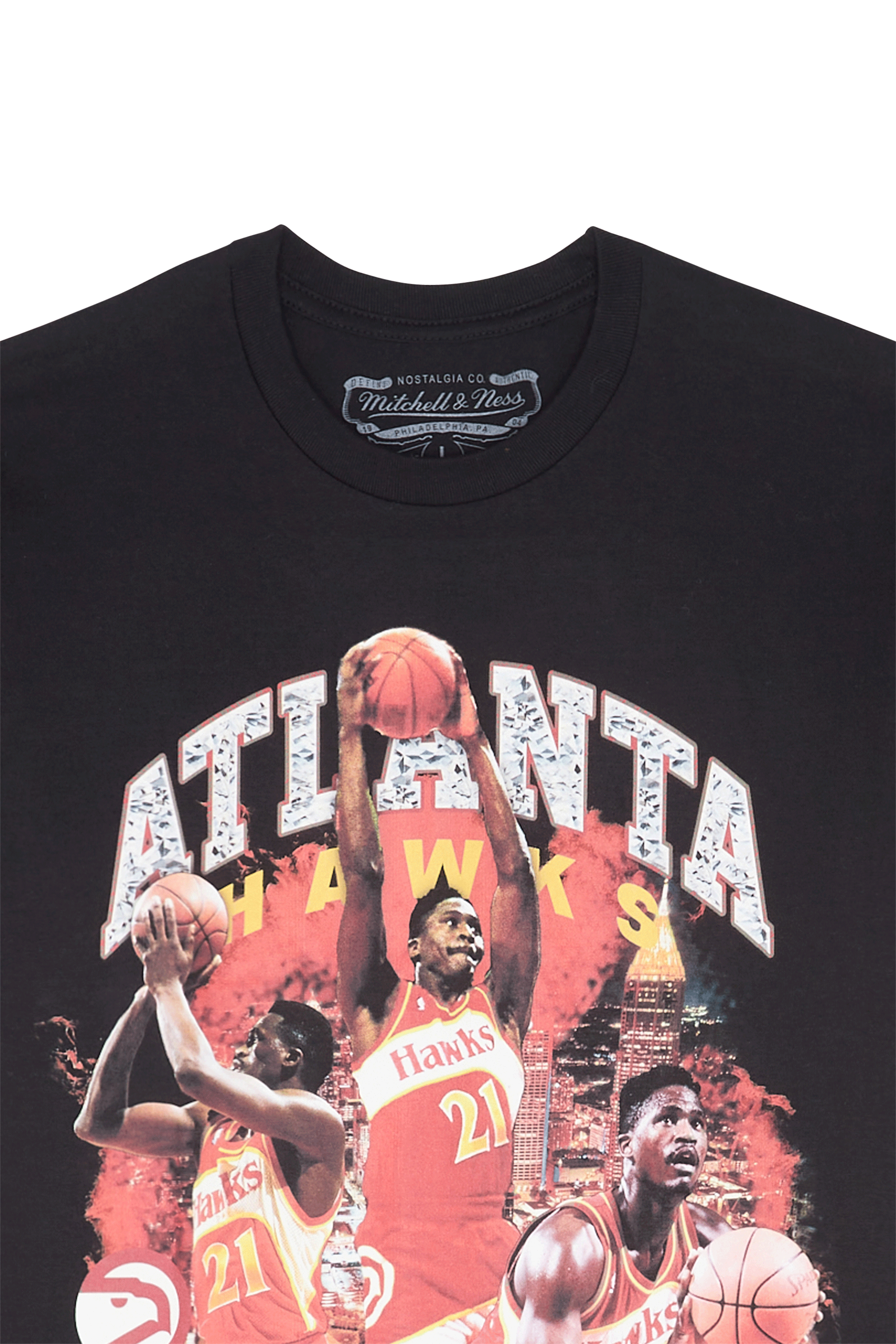 T-shirt MITCHELL & NESS Noir