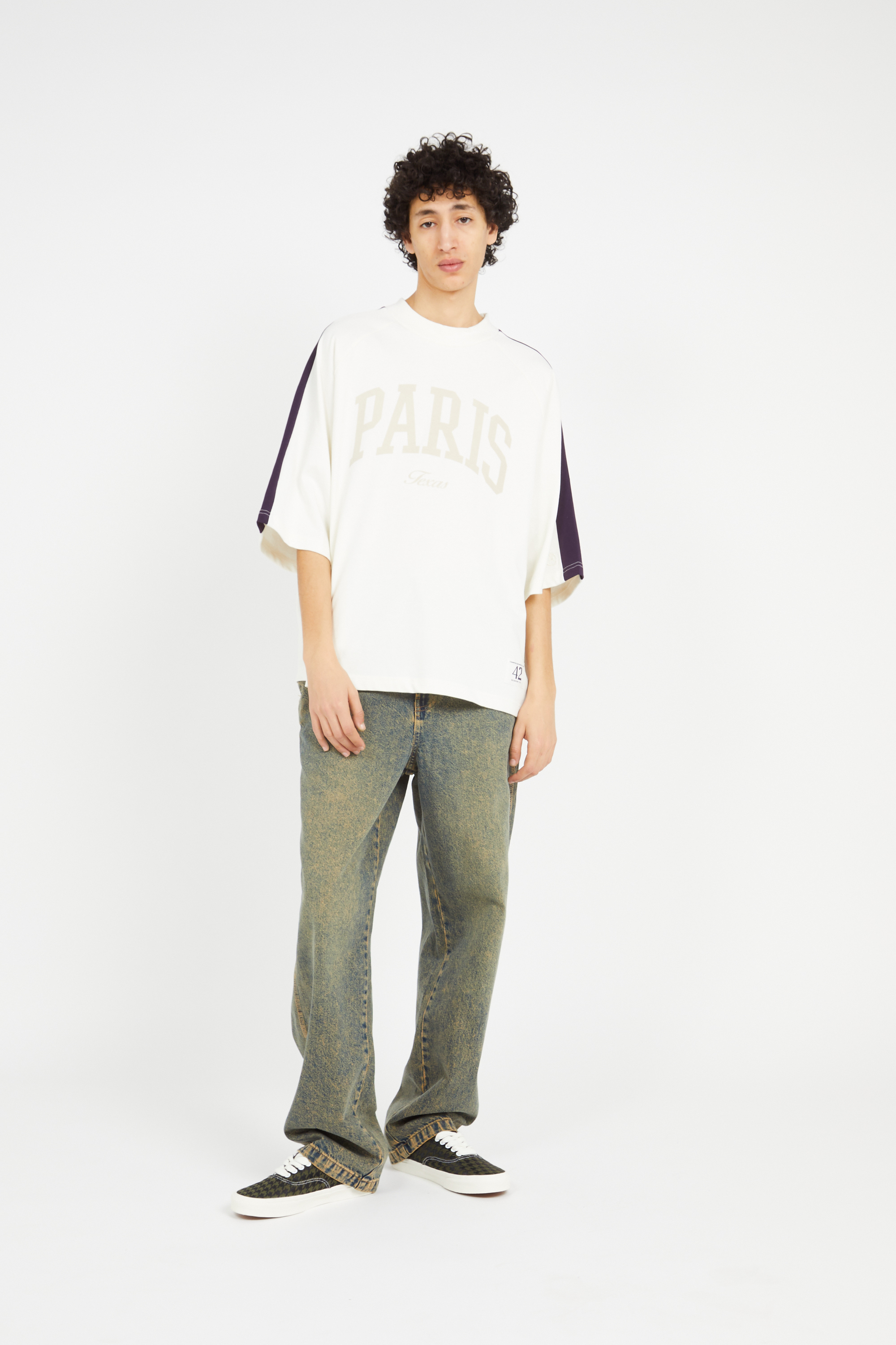 Regular-fit round-neck cotton T-shirt White