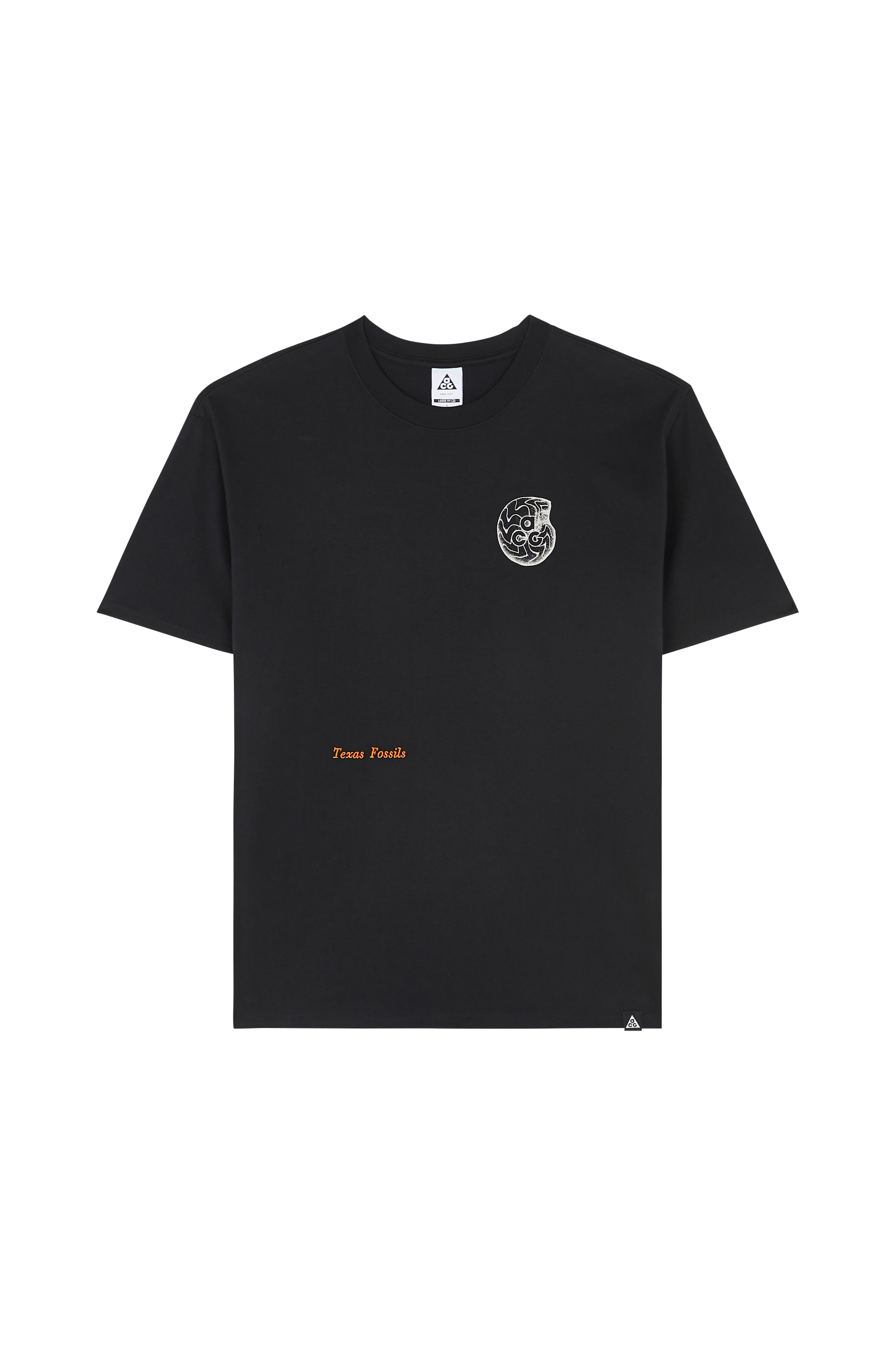 Regular-fit round-neck cotton T-shirt NIKE Black