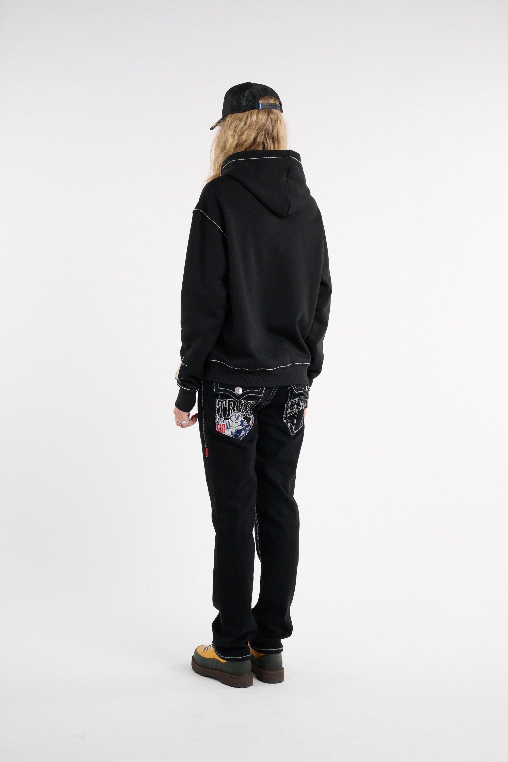 Tommy badge sweatshirt | Black TRUE RELIGION Men