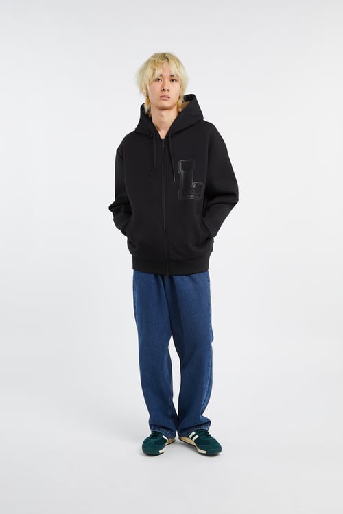 LES DEUX Hoodie zippé Noir