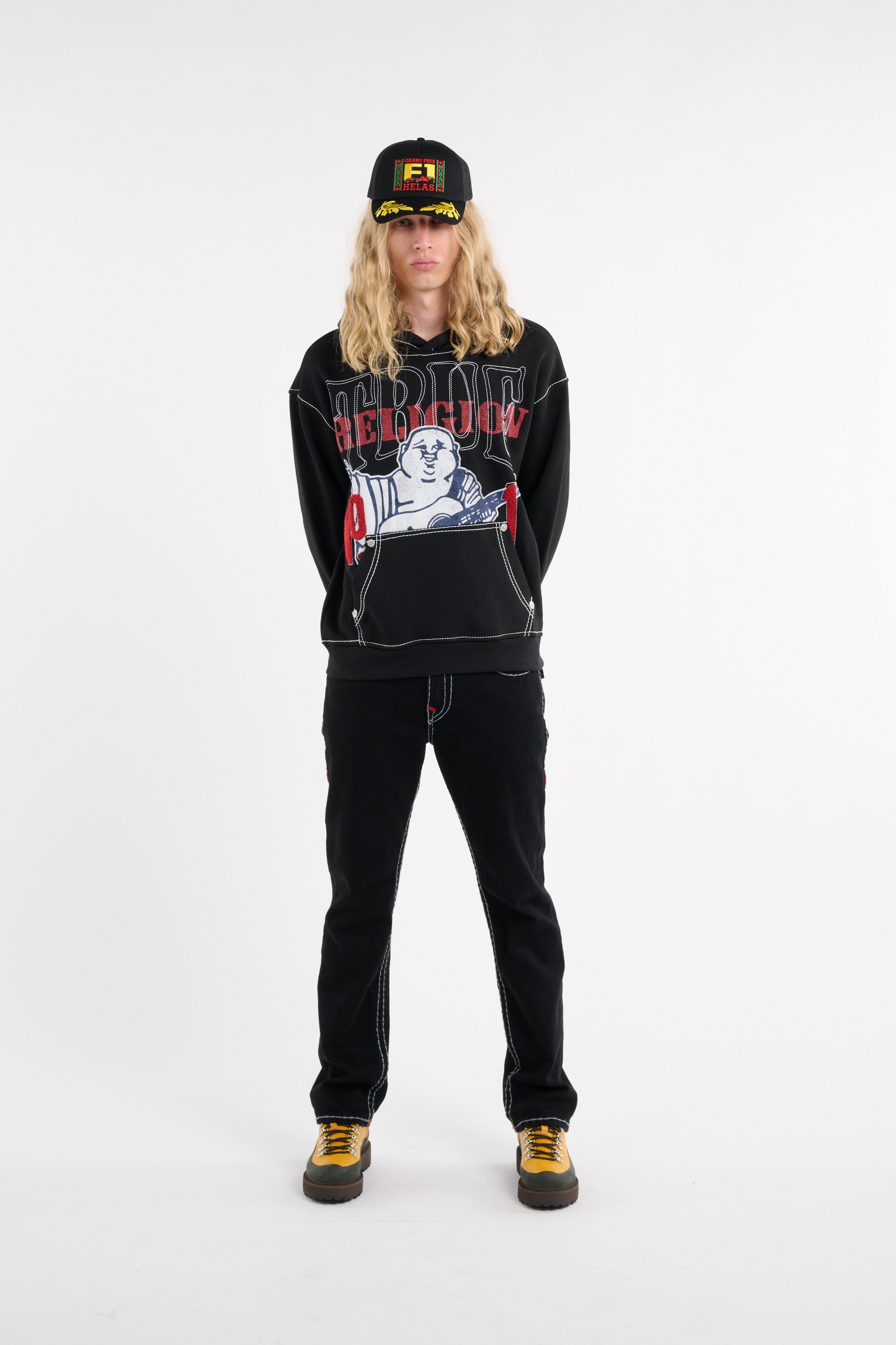 Tommy badge sweatshirt TRUE RELIGION Black