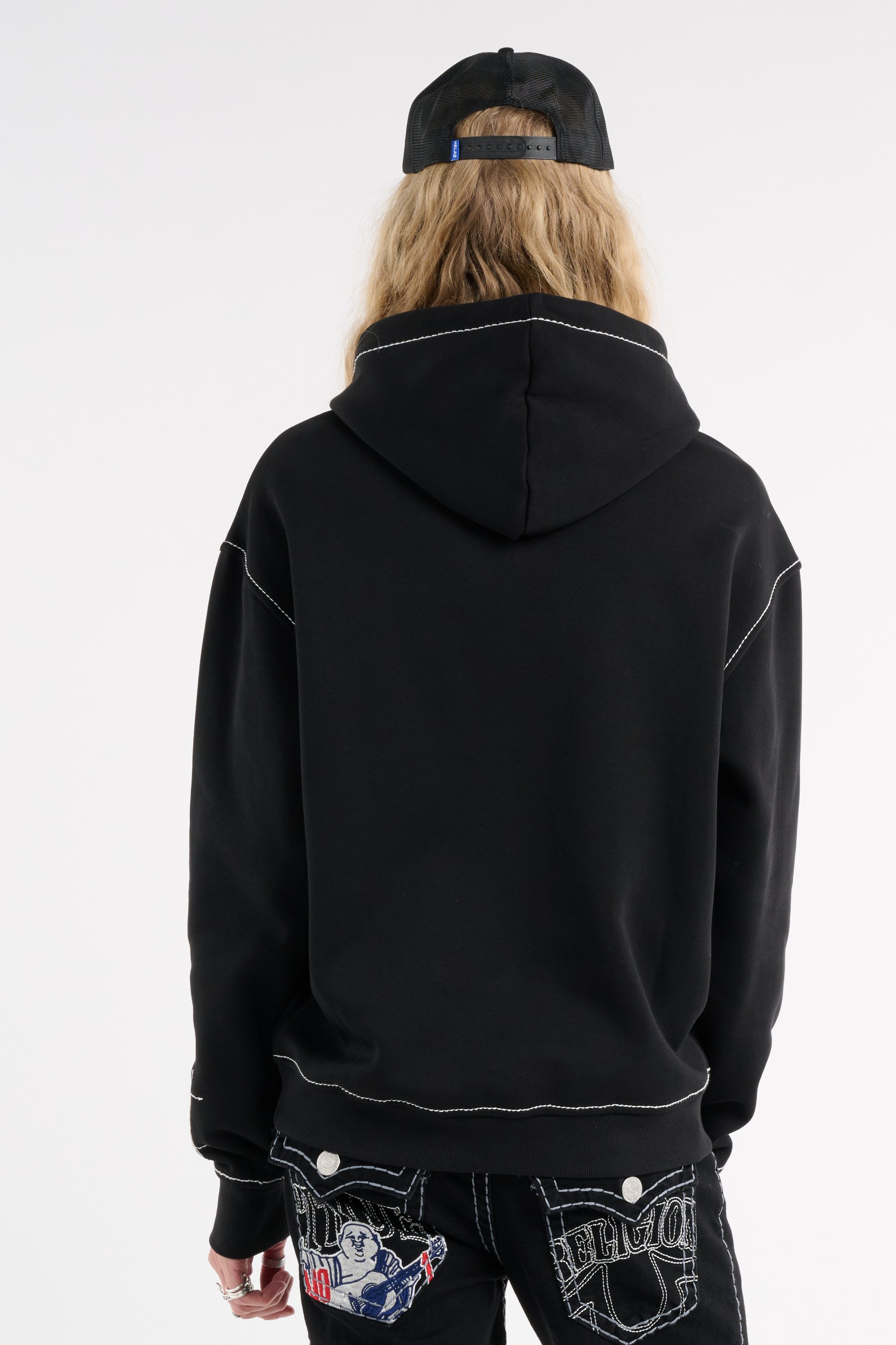 Tommy badge sweatshirt | Black TRUE RELIGION Men