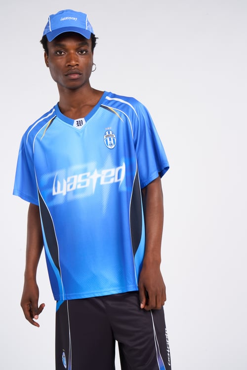 WASTED Maillot de sport Bleu